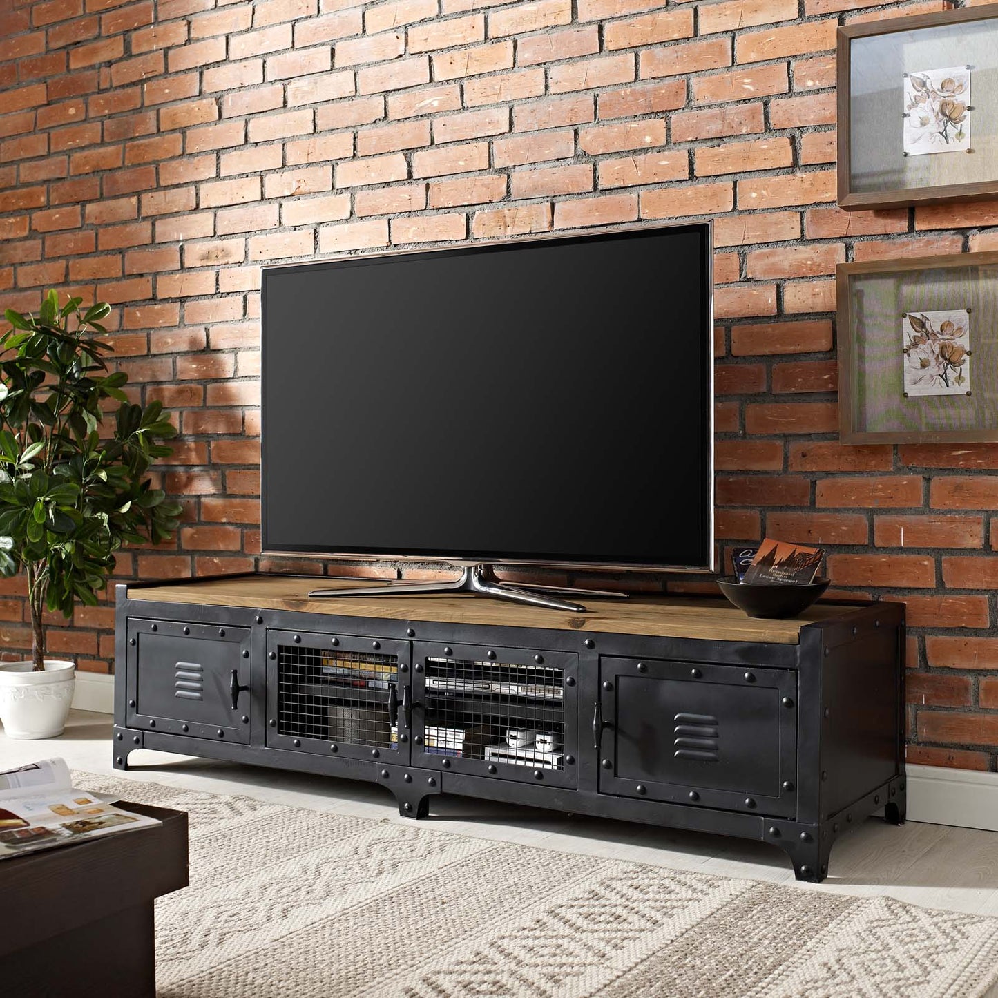Modway Dungeon TV Stand - Black | TV Stands