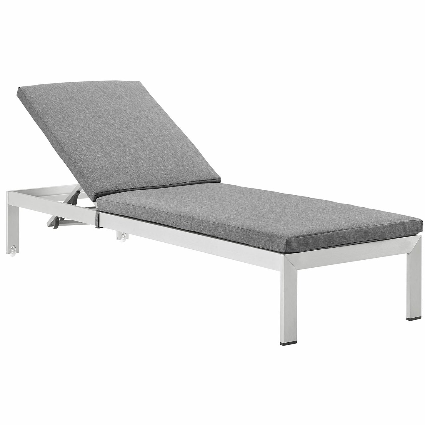 Modway Shore Outdoor Patio Aluminum Chaise with Cushions | Outdoor Patio Daybed | Modishstore-2