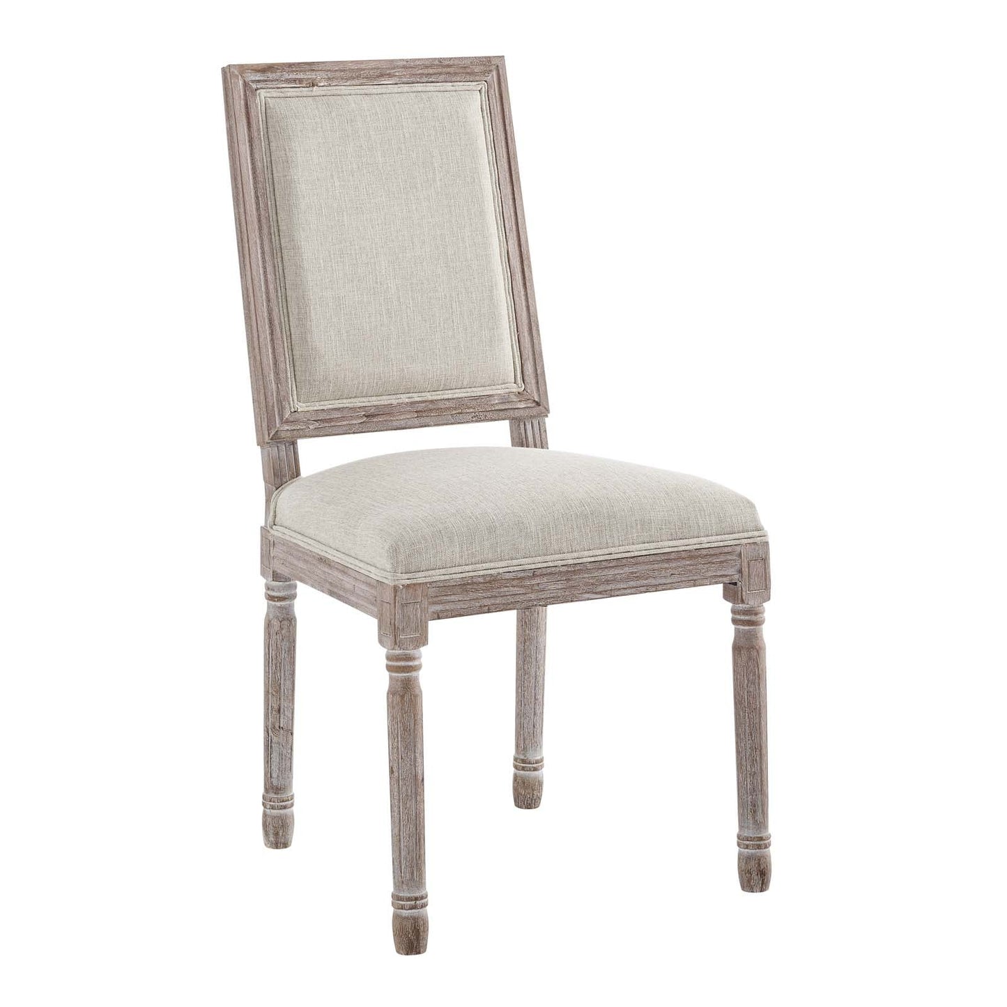 Modway Court Vintage French Upholstered Fabric Dining Side Chair | Dining Chairs |