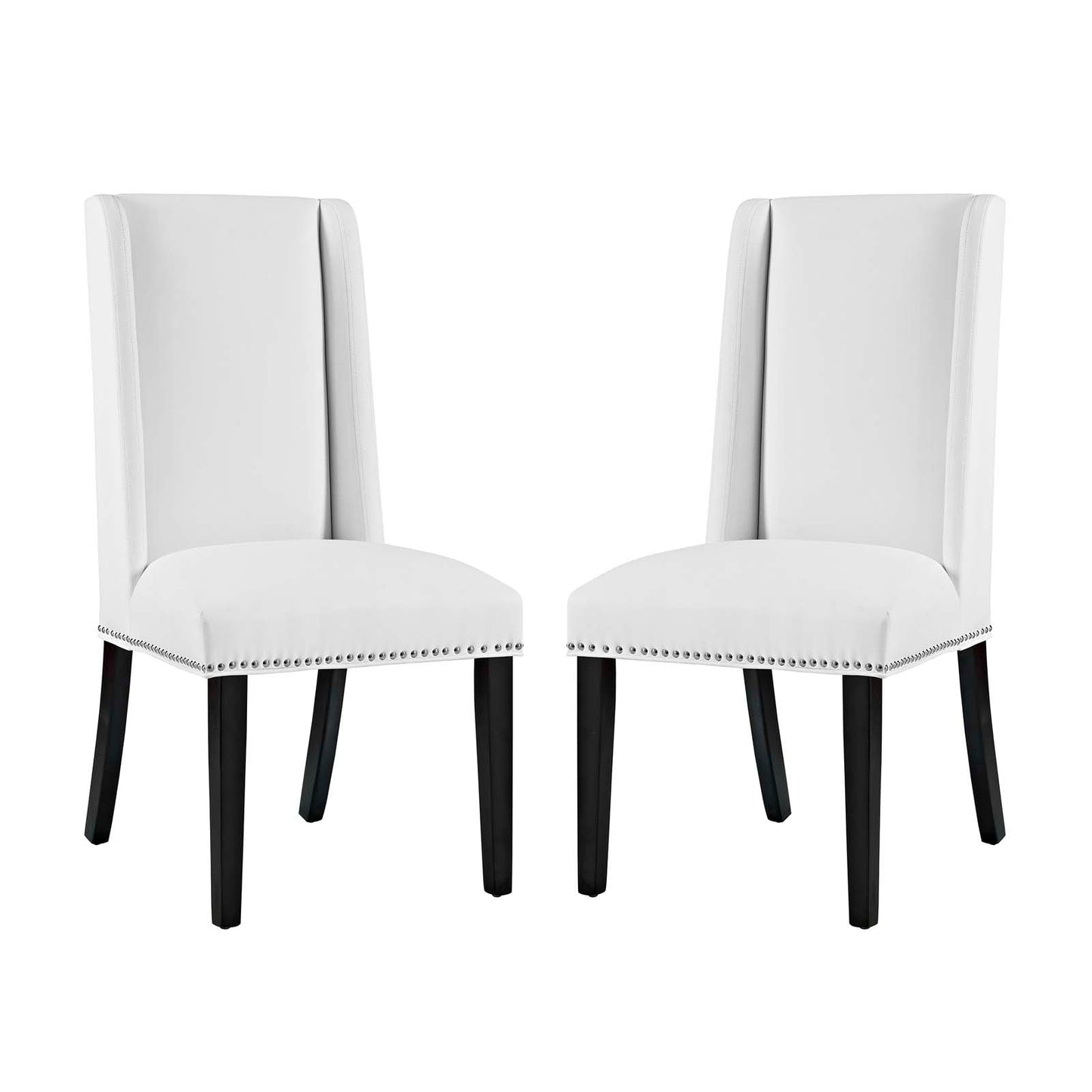 Modway Baron Dining Chair Vinyl Set of 2 | Dining Chairs |