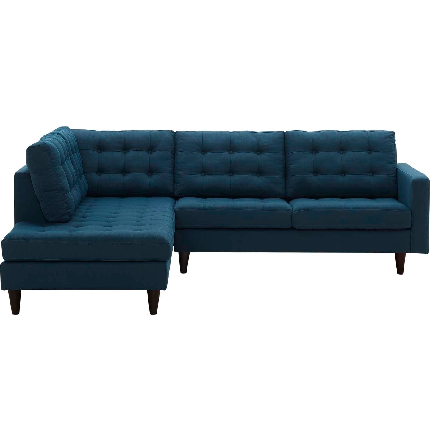 Empress 2 Piece Upholstered Fabric Left Facing Bumper Sectional By Modway - EEI-2798 | Outdoor Sofas, Loveseats & Sectionals