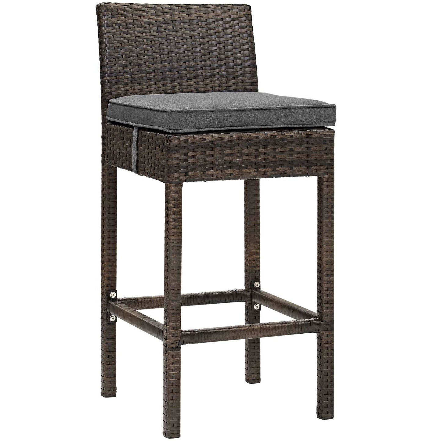 Modway Conduit Outdoor Patio Wicker Rattan Bar Stool | Bar Stools |