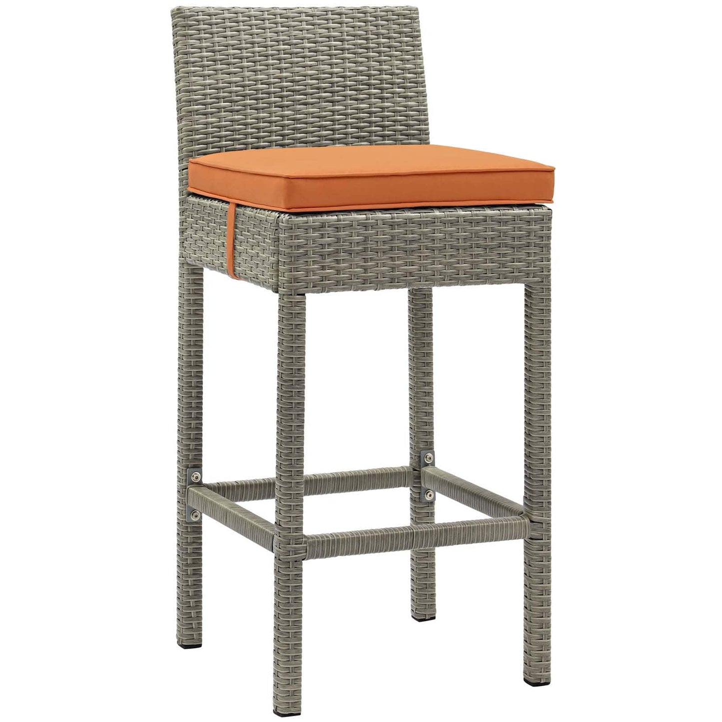 Modway Conduit Outdoor Patio Wicker Rattan Bar Stool Light | Bar Stools |