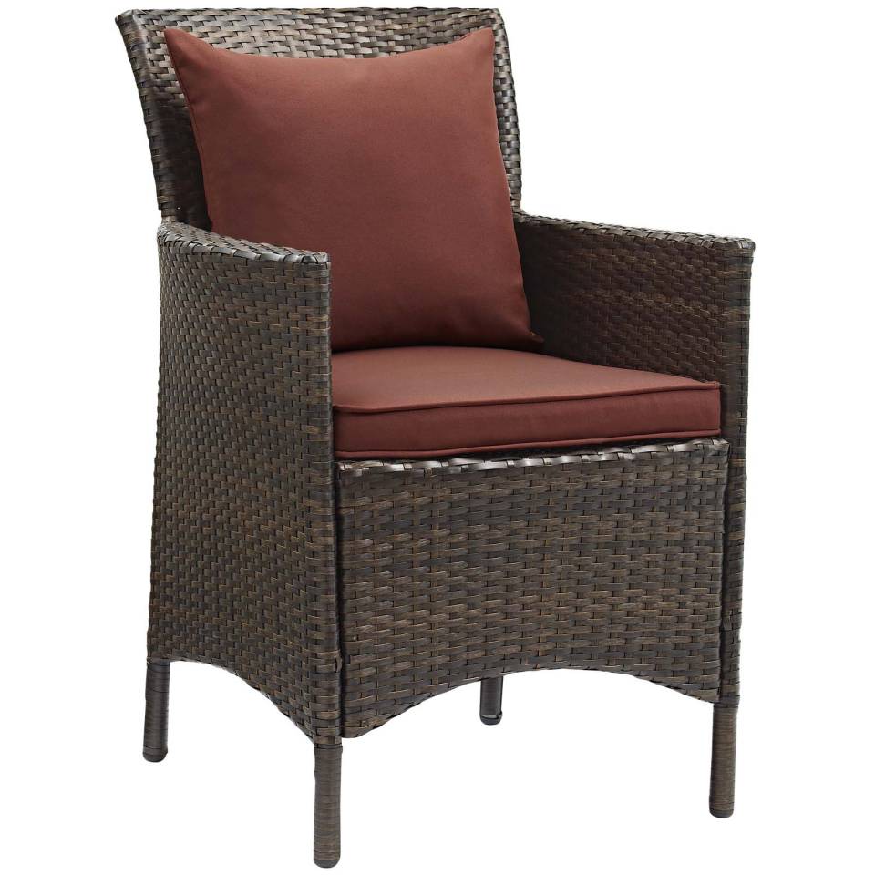 Modway Conduit Outdoor Patio Wicker Rattan Dining Armchair | Armchairs |