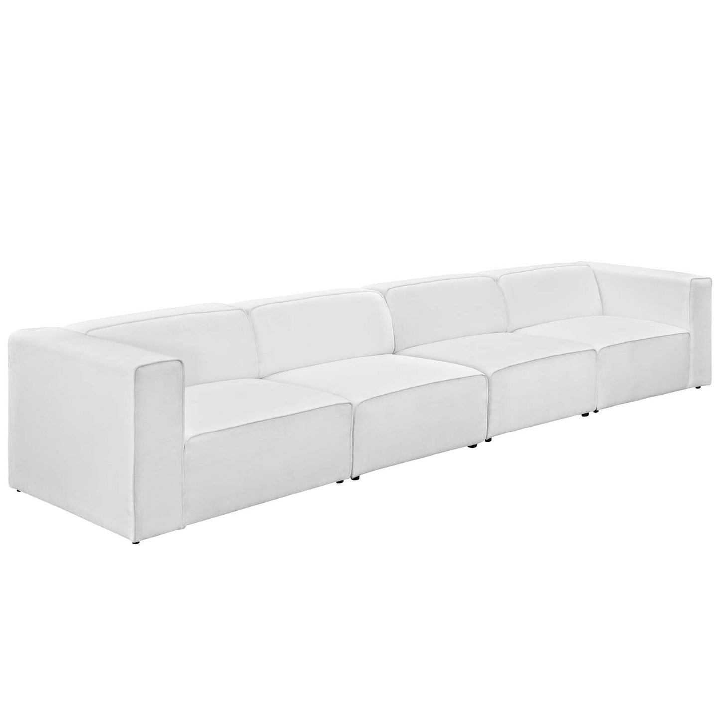 Mingle 4 Piece Upholstered Fabric Sectional Sofa Set by Modway - EEI-2829 | Sofa Set |