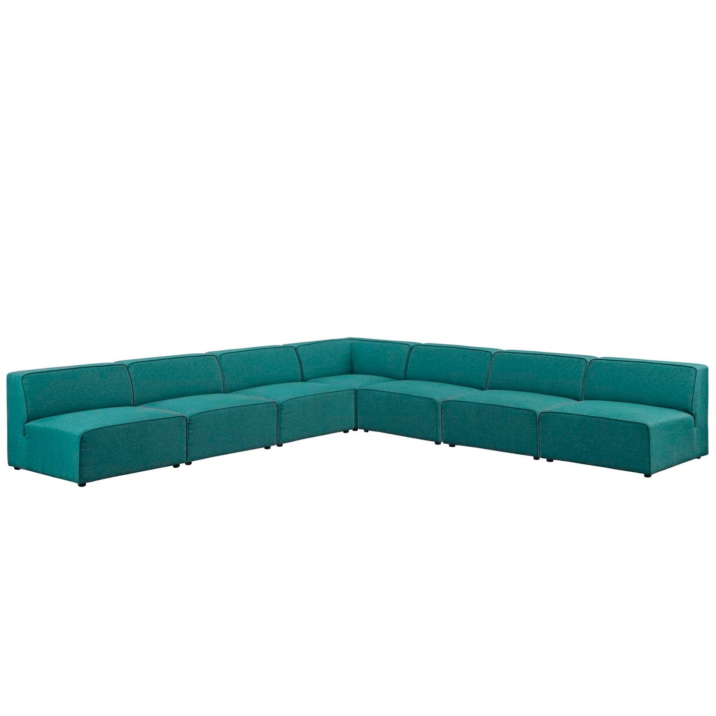 Mingle 7 Piece Upholstered Fabric Sectional Sofa Set by Modway - EEI-2841 | Sofa Set-1