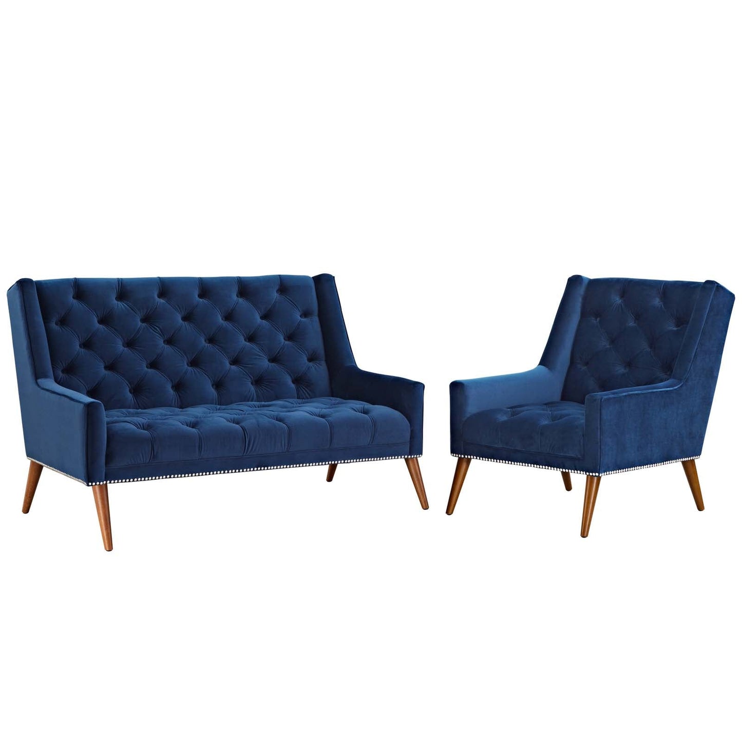 Peruse Living Room Set Performance Velvet Set of 2 By Modway - EEI-2967 | Sofa Set | Modishstore - 3