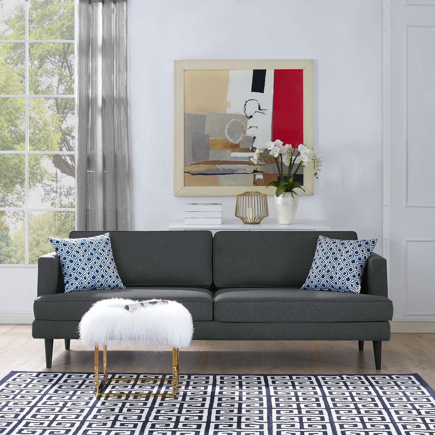 Modway Agile Upholstered Fabric Sofa | Sofas |