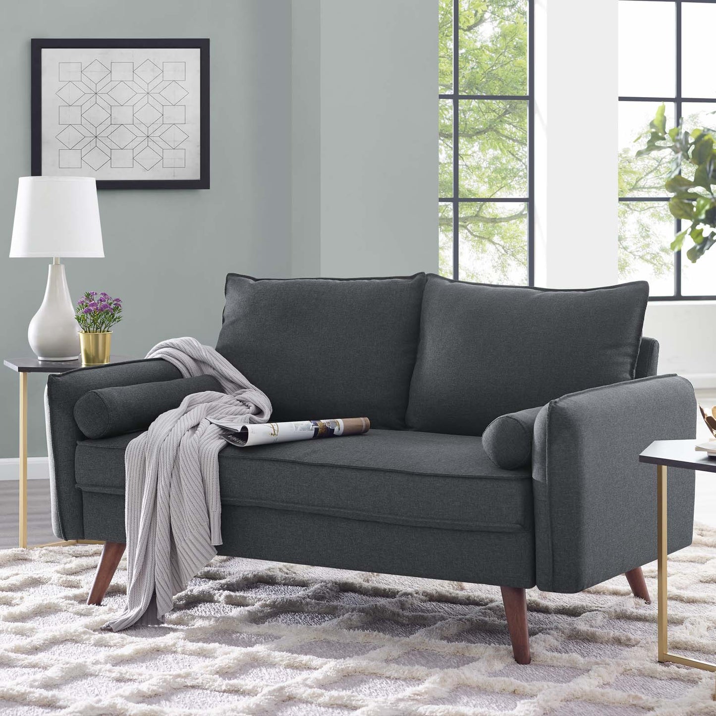 Modway Revive Upholstered Fabric Loveseat | Loveseats | Modishstore-3
