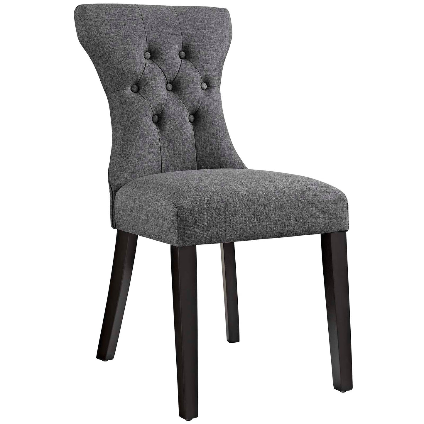 Modway Silhouette Dining Side Chairs Upholstered Fabric Set of 4 | Dining Chairs | Modishstore-2