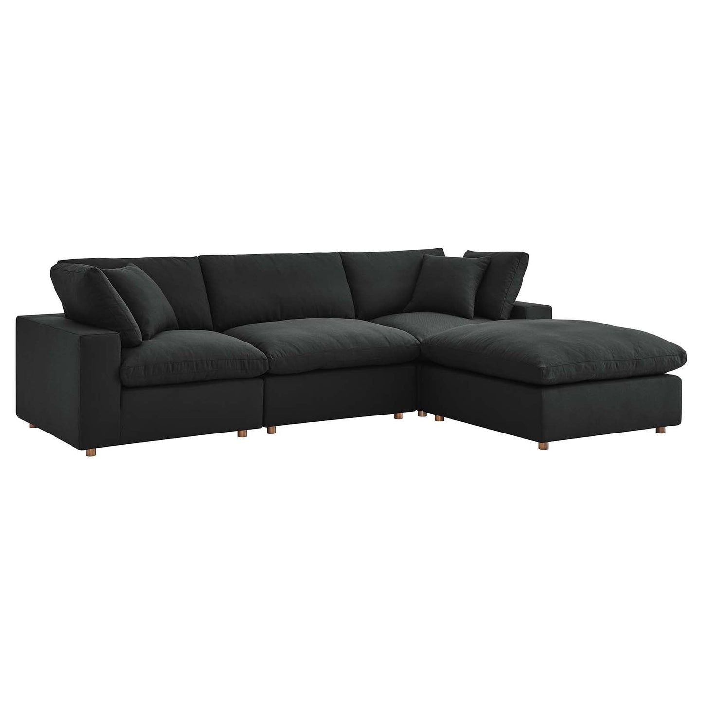 Modway Commix Down Filled Overstuffed 4 Piece Sectional Sofa Set - EEI-3356 | Sofa Set |