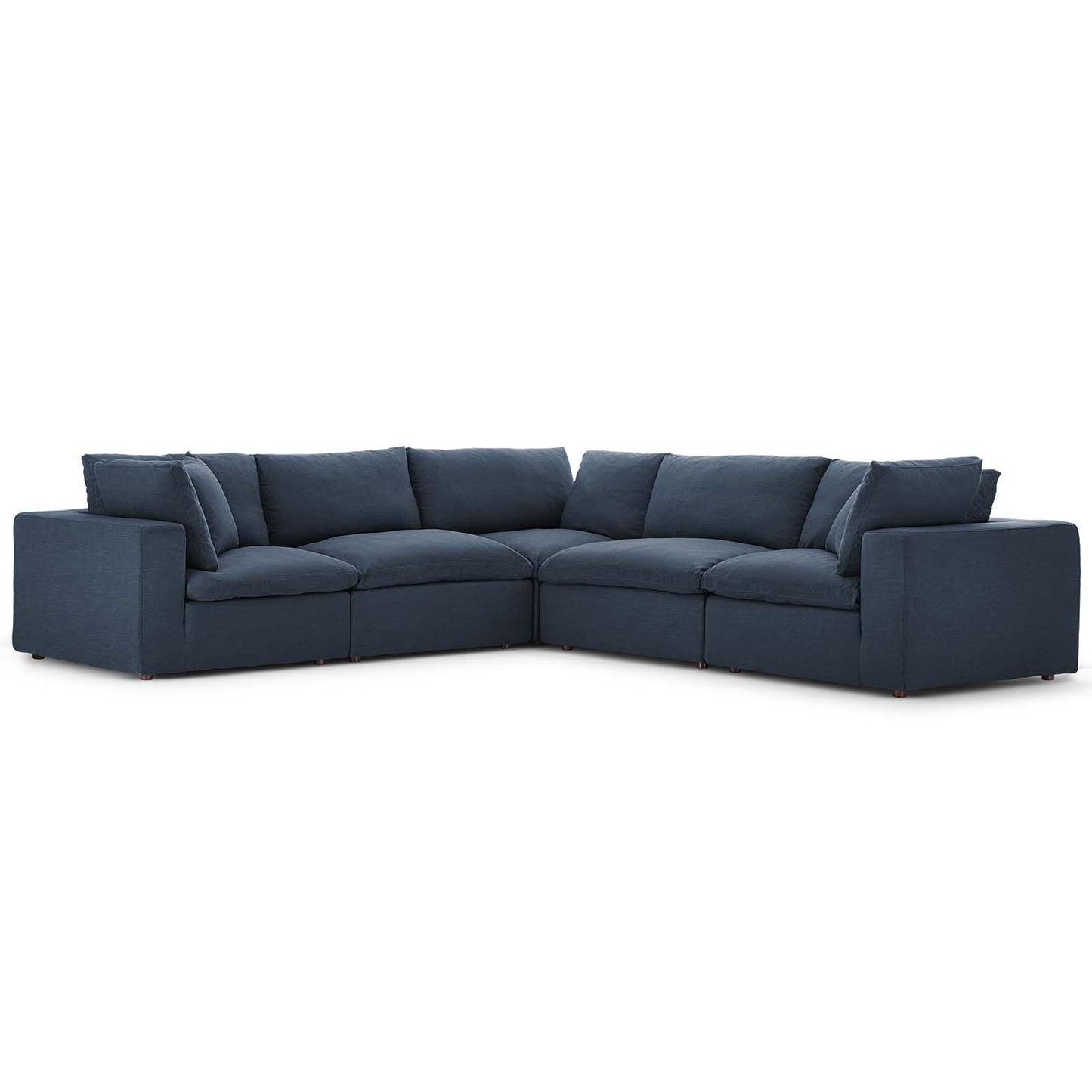 Modway Commix Down Filled Overstuffed 5 Piece Sectional Sofa Set - EEI-3359 | Sofa Set |