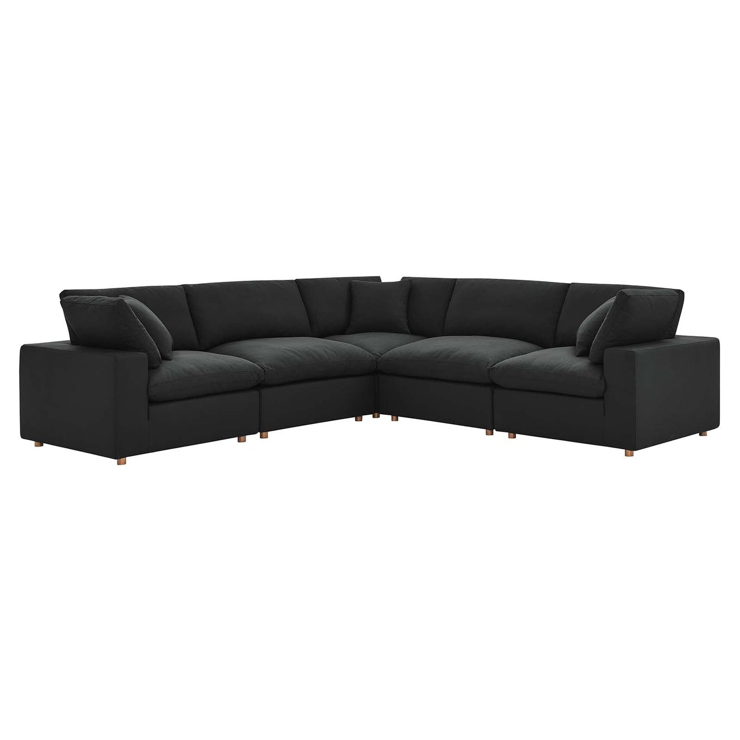 Modway Commix Down Filled Overstuffed 5 Piece Sectional Sofa Set - EEI-3359 | Sofa Set |