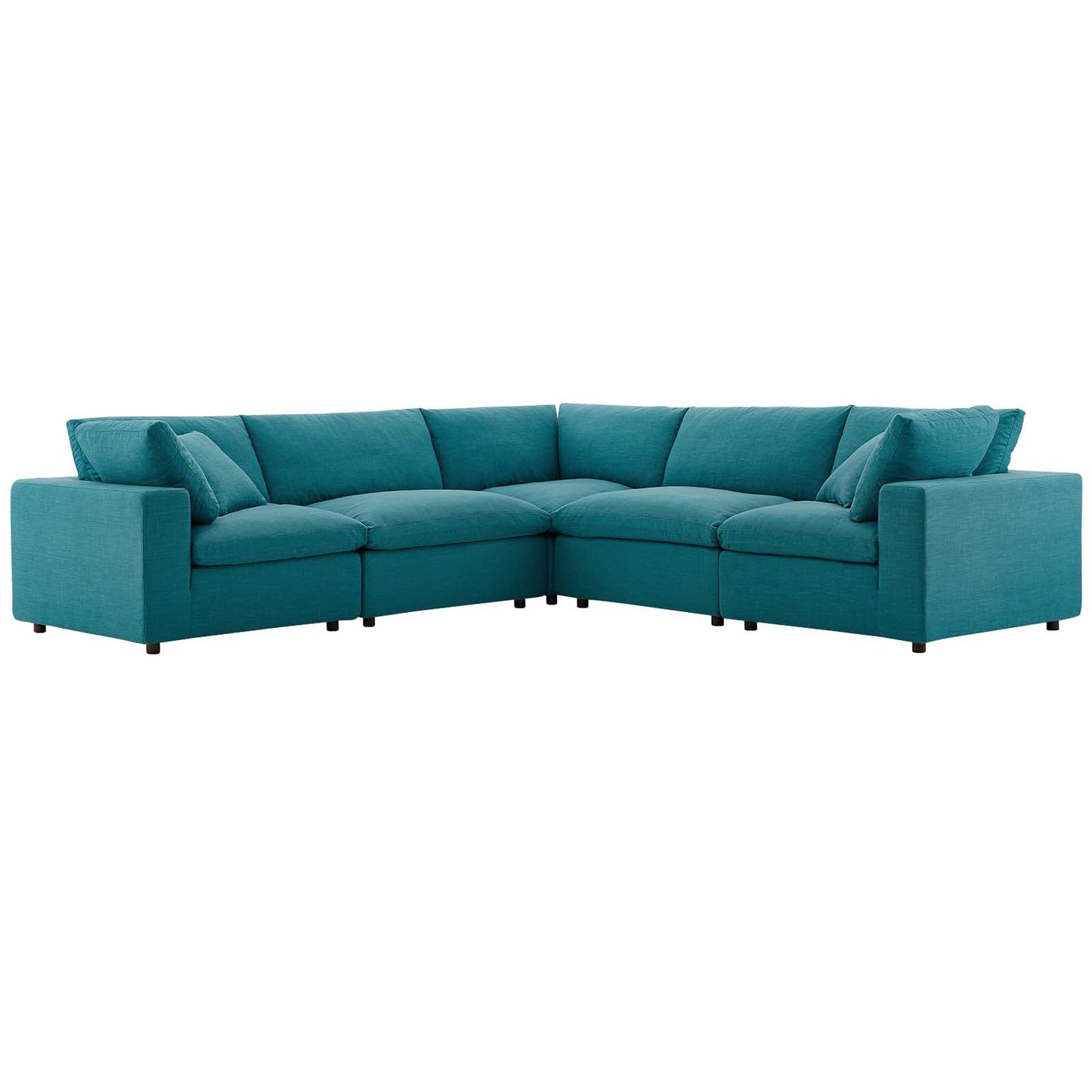 Modway Commix Down Filled Overstuffed 5 Piece Sectional Sofa Set - EEI-3359 | Sofa Set |