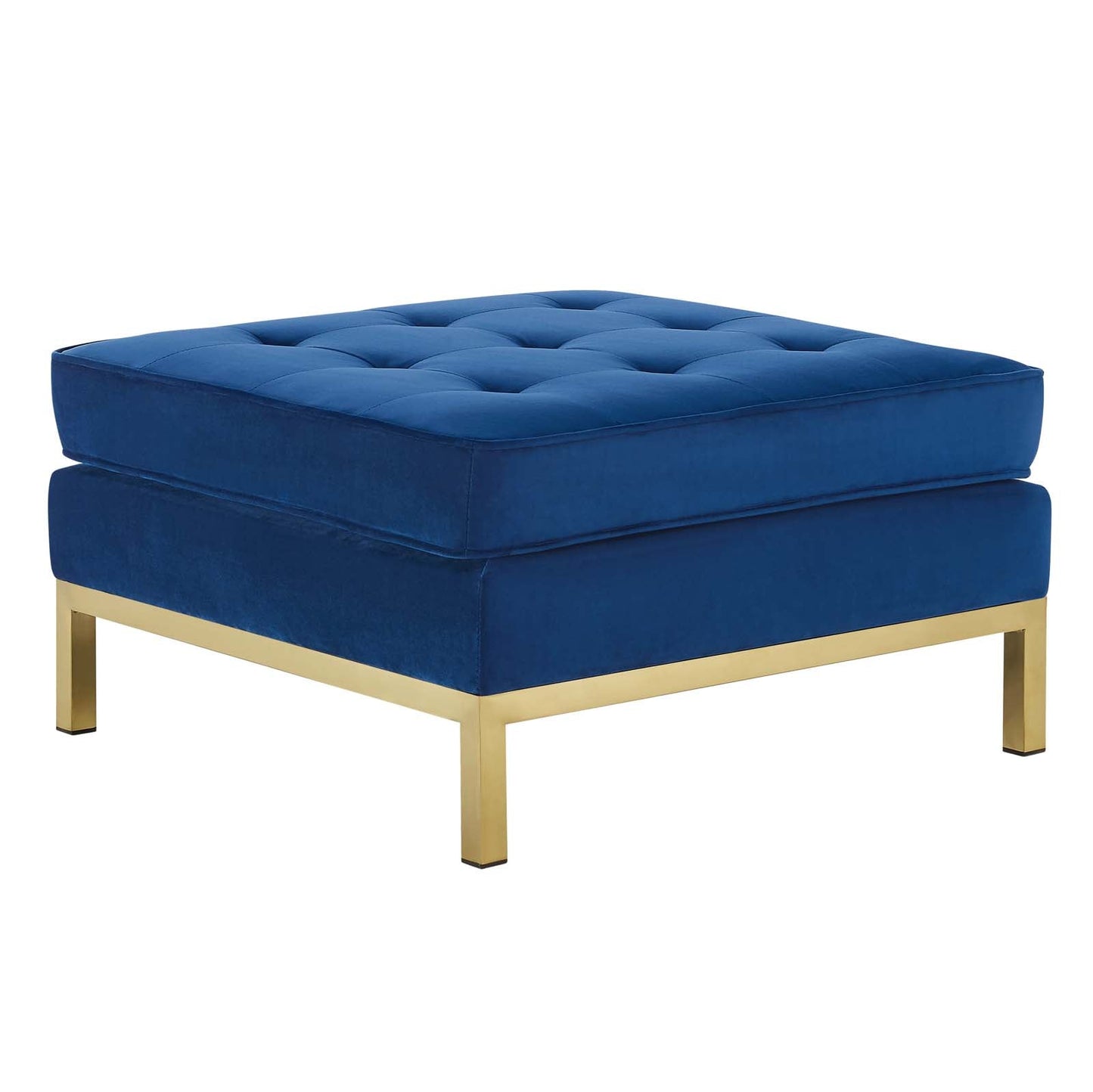 Loft Gold Stainless Steel Leg Performance Velvet Ottoman By Modway - EEI-3396 | Ottomans