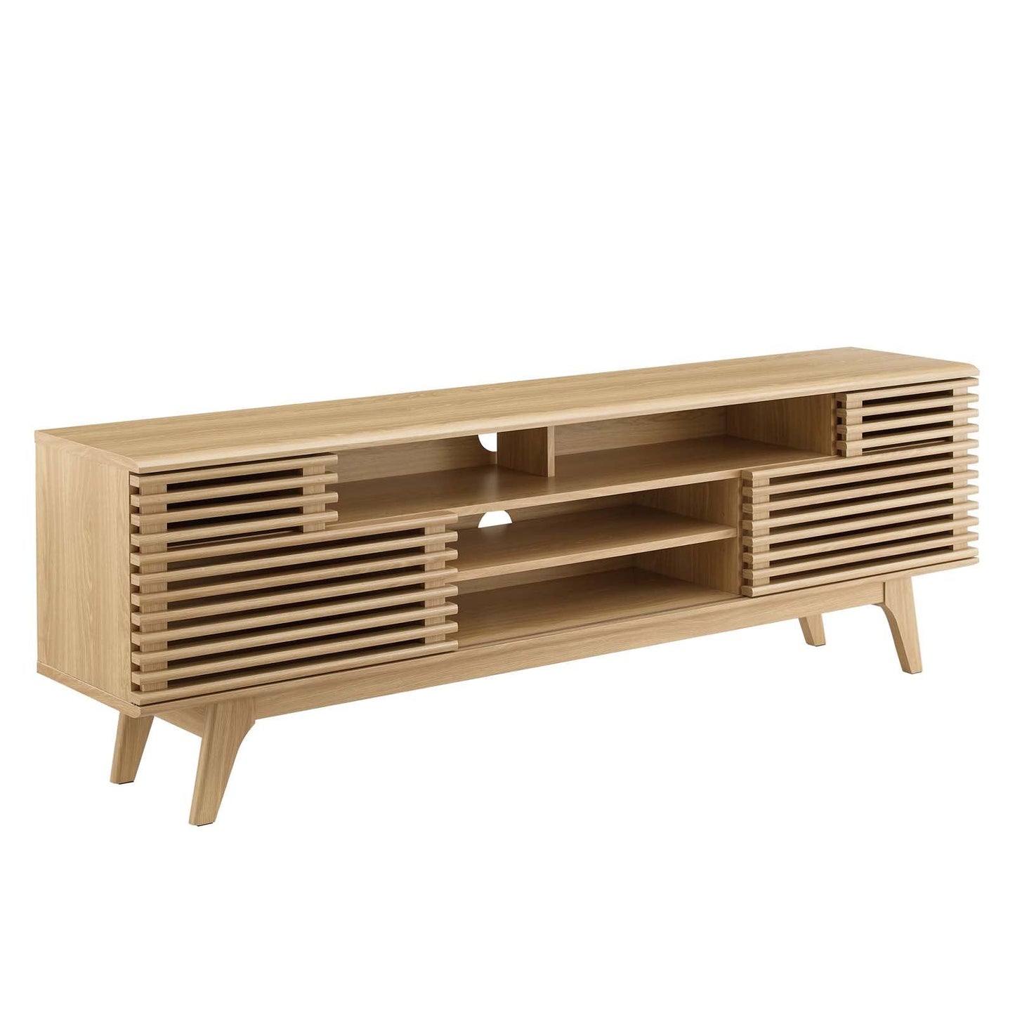 Modway Render 71" Media Console TV Stand in Walnut | TV Stands | Modishstore-2