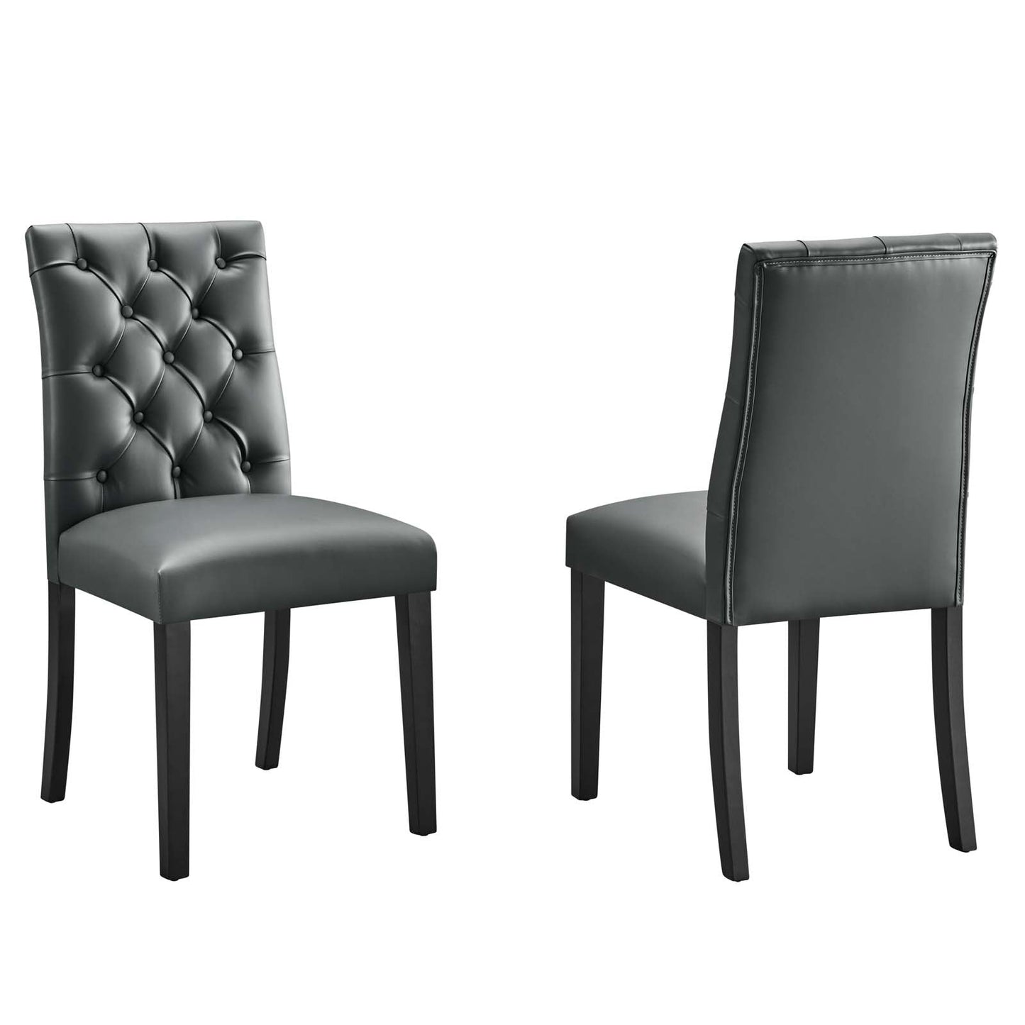 Modway Duchess Dining Chair Vinyl Set of 2 | Dining Chairs |