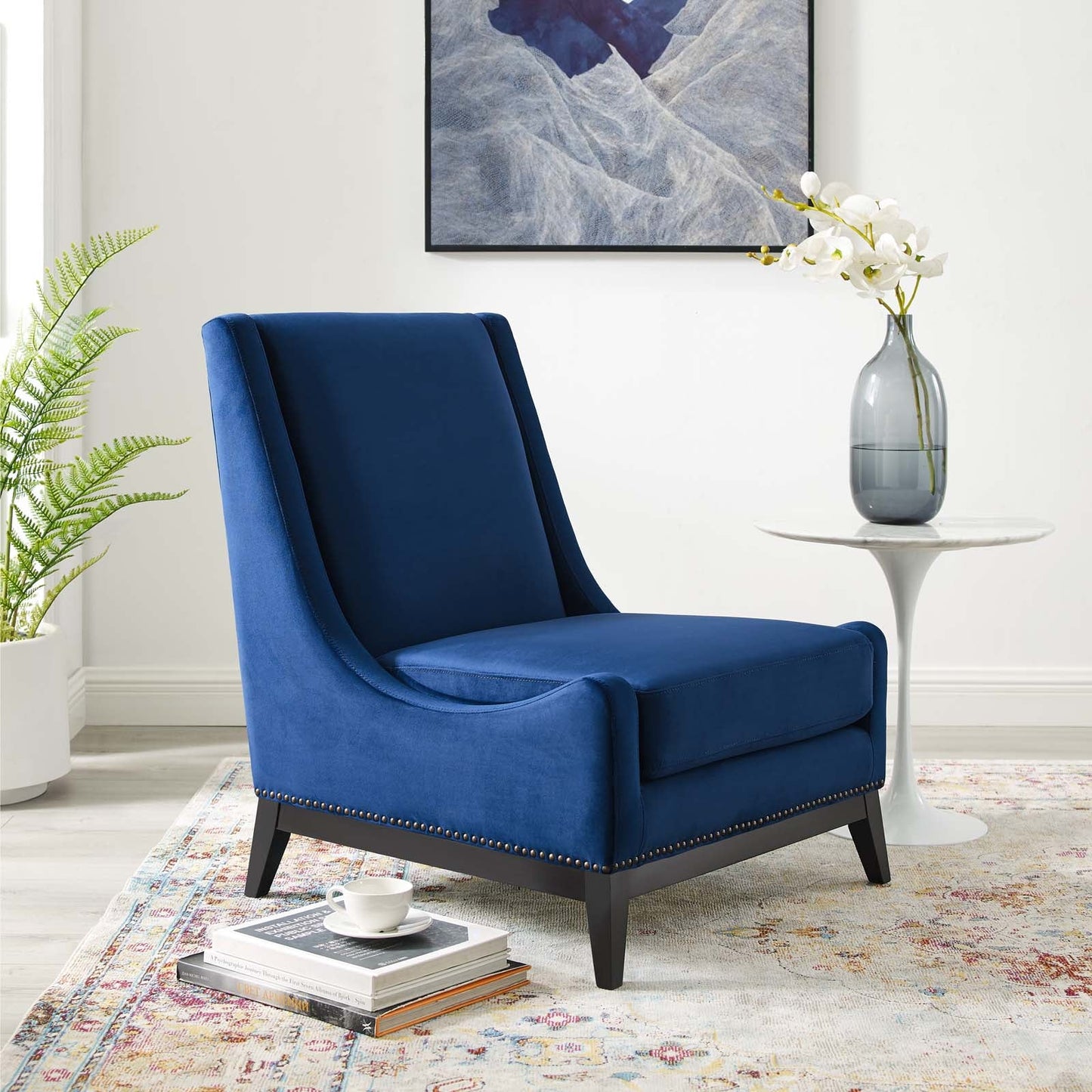 Modway Confident Accent Upholstered Performance Velvet Lounge Chair | Lounge Chairs |