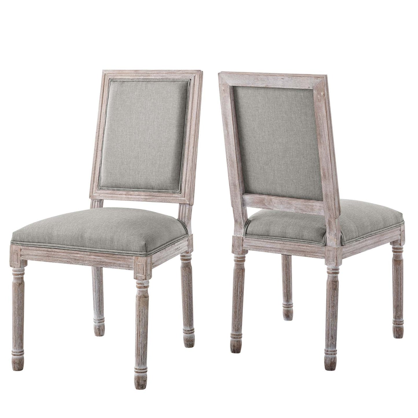 Modway Court Dining Side Chair Upholstered Fabric Set of 2 | Dining Chairs |