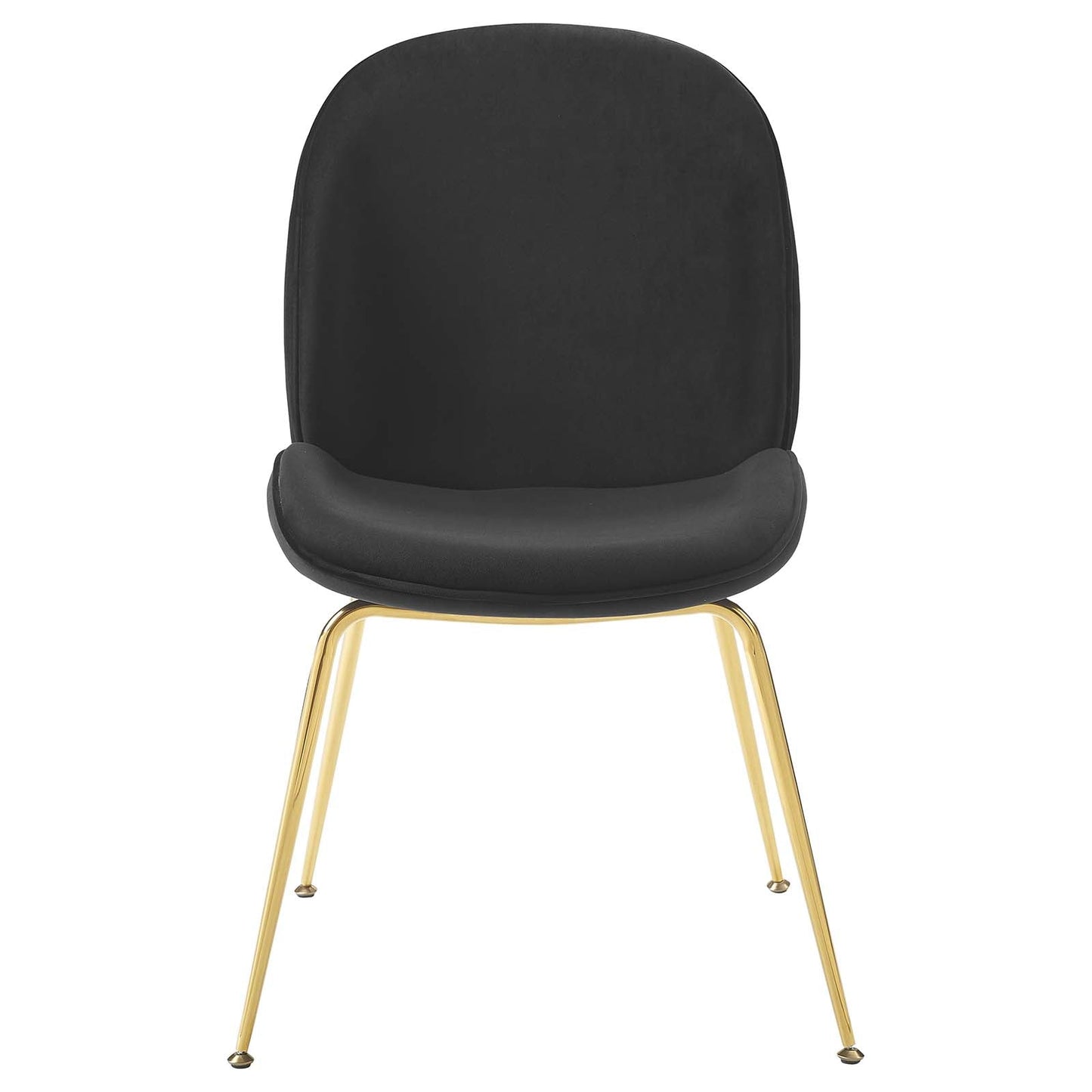 Modway Scoop Gold Stainless Steel Leg Performance Velvet Dining Chair | Dining Chairs | Modishstore