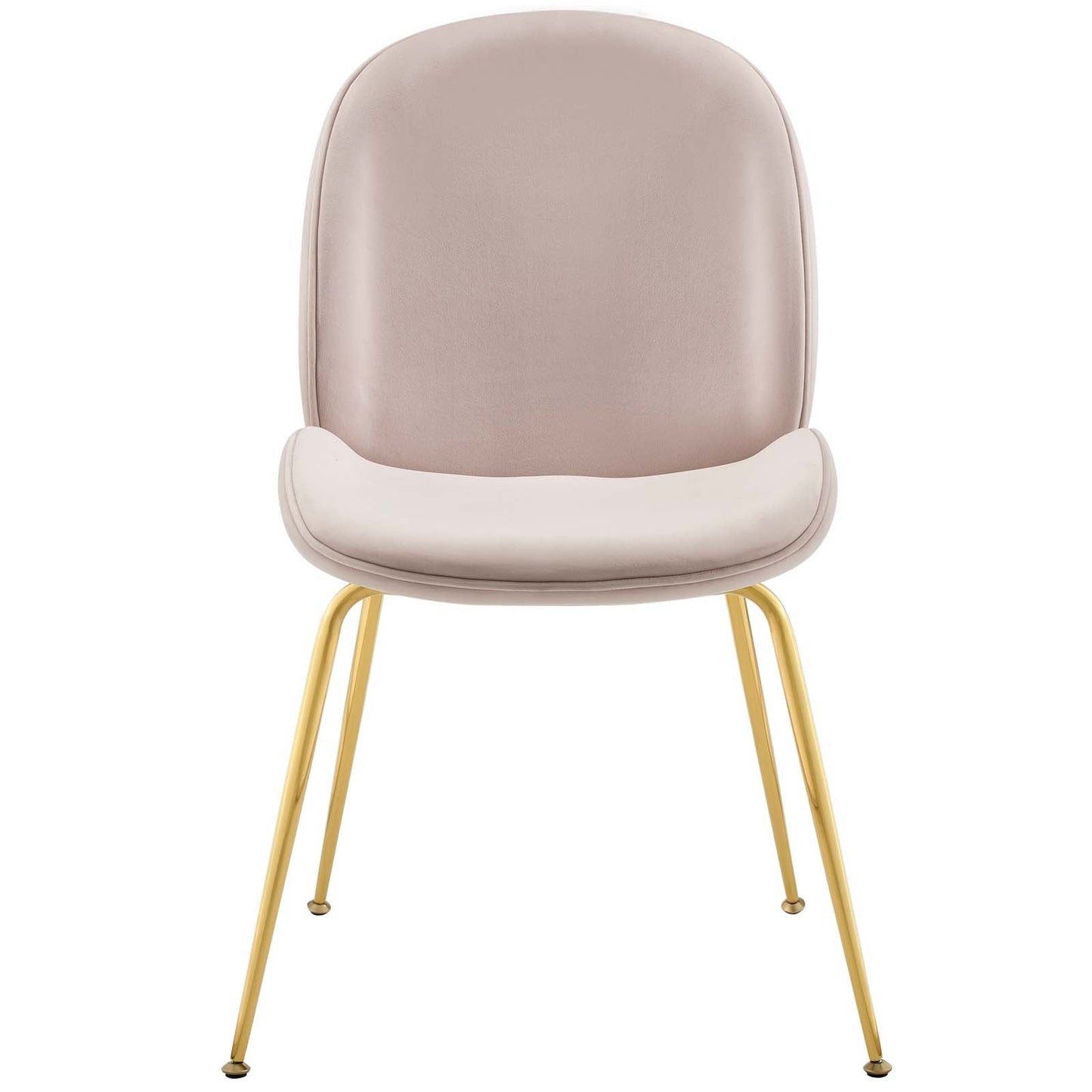 Modway Scoop Gold Stainless Steel Leg Performance Velvet Dining Chair | Dining Chairs | Modishstore-5