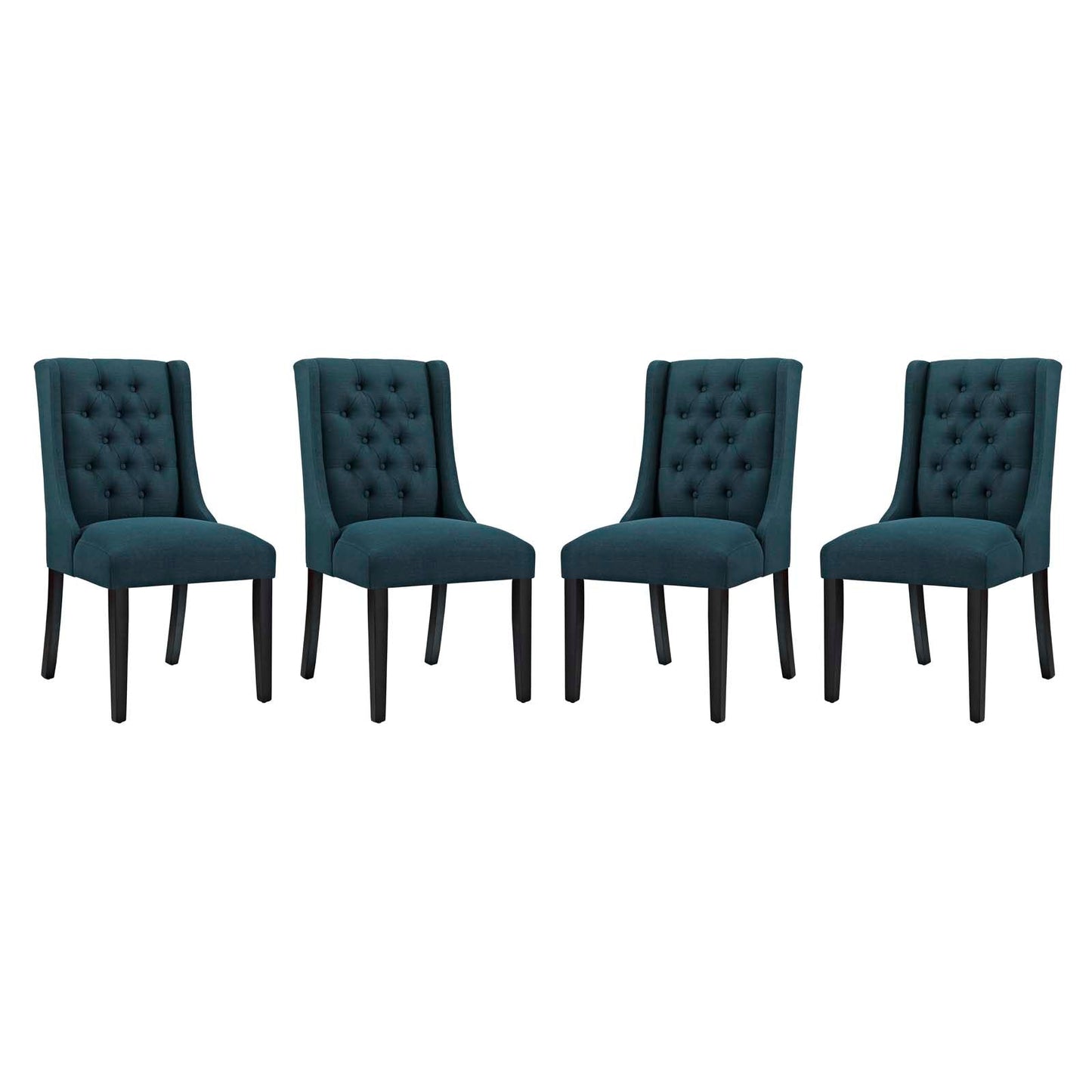 Modway Baronet Dining Chair Fabric Set of 4 | Dining Chairs