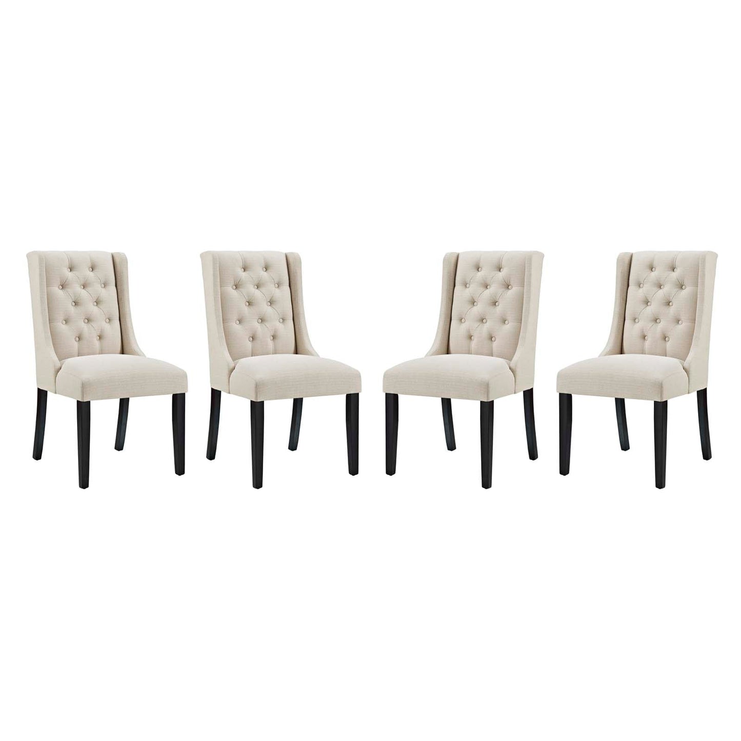 Modway Baronet Dining Chair Fabric Set of 4 | Dining Chairs |
