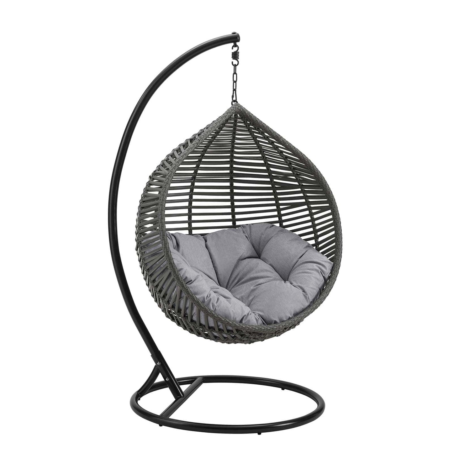 Modway Garner Teardrop Outdoor Patio Swing Chair | Outdoor Porch Swings