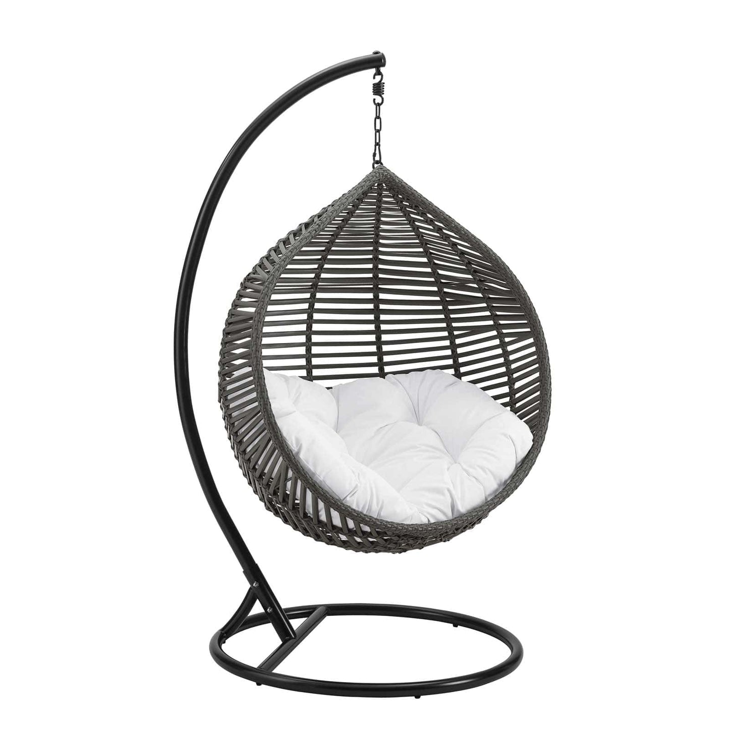 Modway Garner Teardrop Outdoor Patio Swing Chair | Outdoor Porch Swings |