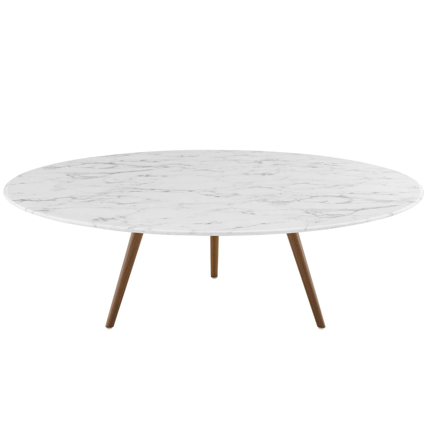 Modway Lippa 47" Round Artificial Marble Coffee Table with Tripod Base | Coffee Tables | Modishstore