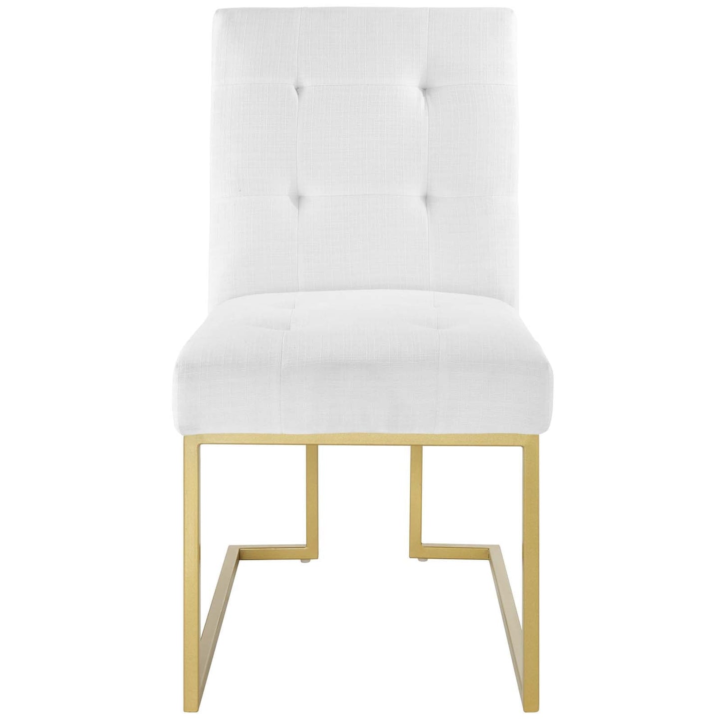 Modway Privy Gold Stainless Steel Upholstered Fabric Dining Accent Chair | Dining Chairs | Modishstore-4