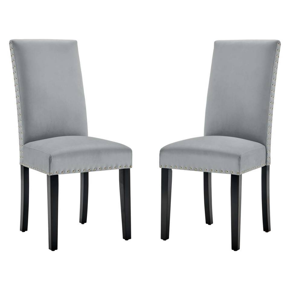 Modway Parcel Performance Velvet Dining Side Chairs - Set of 2 | Side Chairs | Modishstore-8