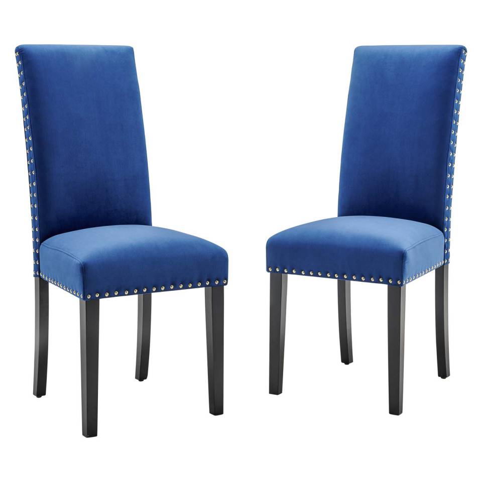Modway Parcel Performance Velvet Dining Side Chairs - Set of 2 | Side Chairs | Modishstore-4
