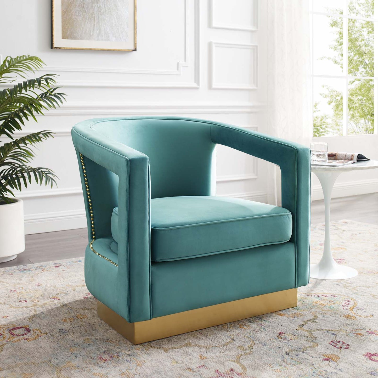 Modway Frolick Performance Velvet Armchair | Armchairs |