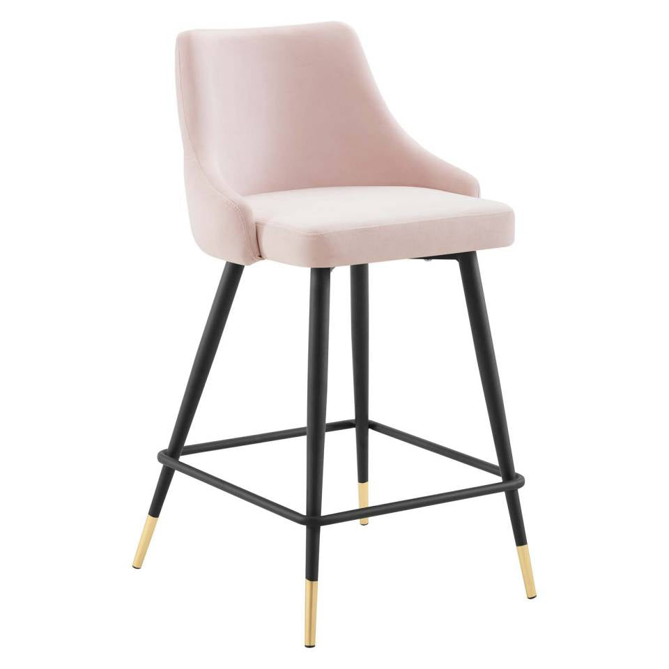 Modway Adorn Performance Velvet Counter Stool - EEI-3908 - Pink