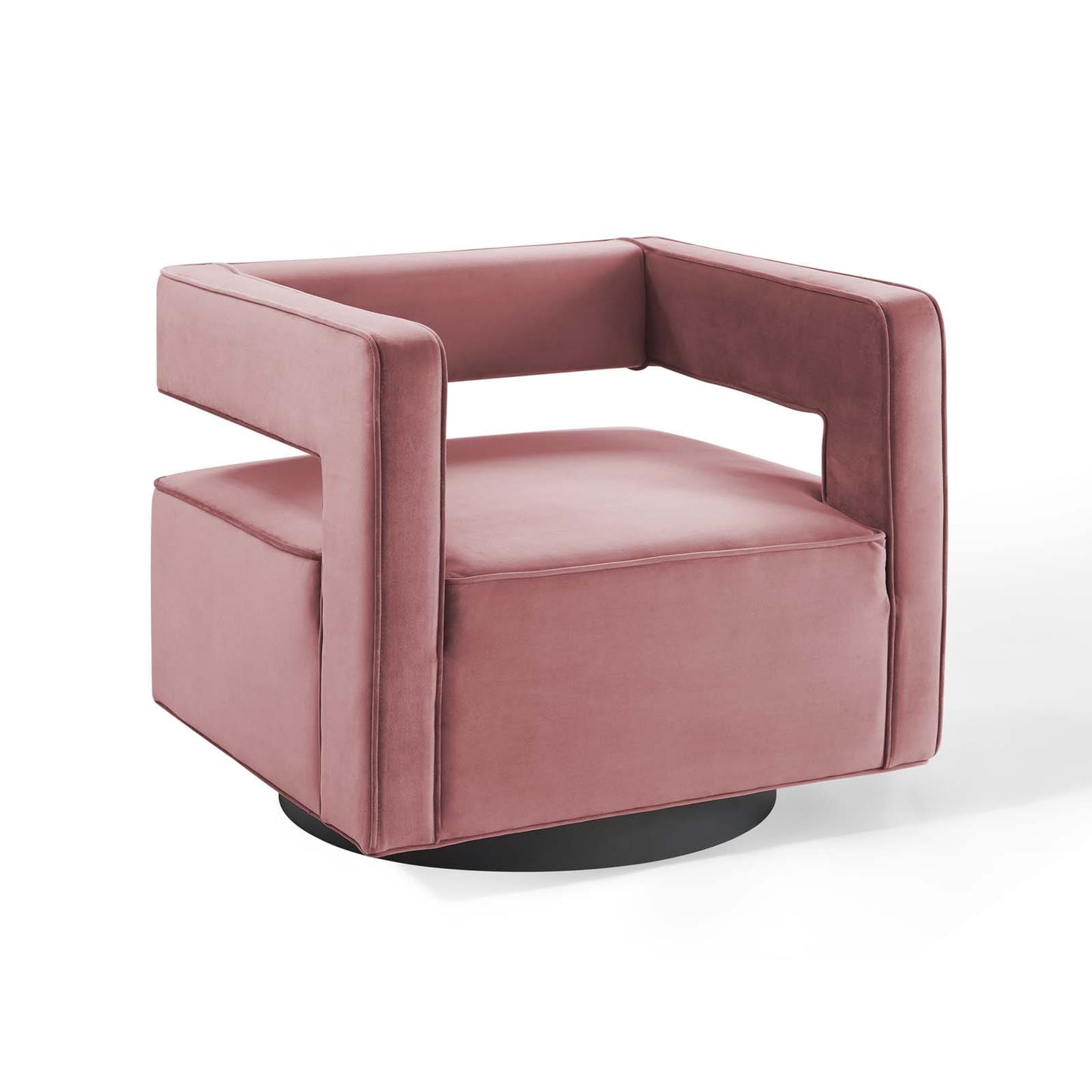 Modway Booth Performance Velvet Swivel Armchair | Armchairs