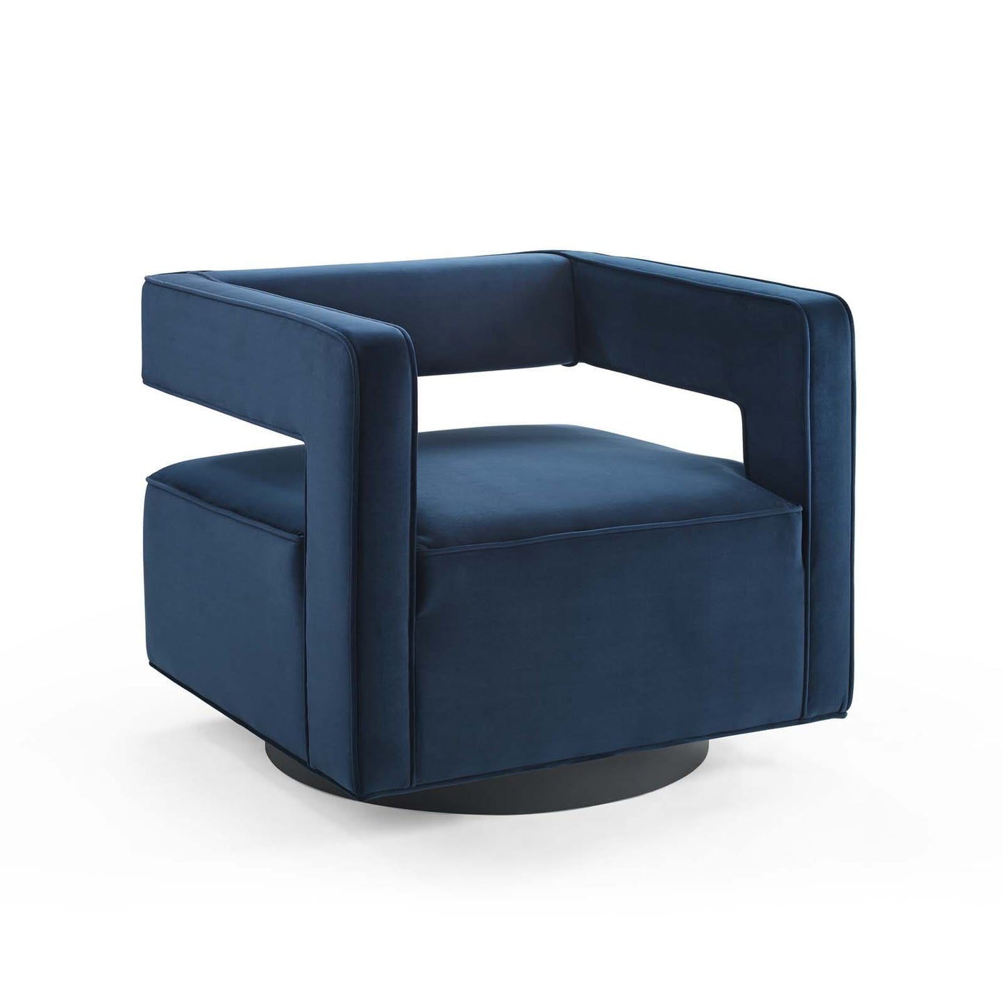 Modway Booth Performance Velvet Swivel Armchair | Armchairs |