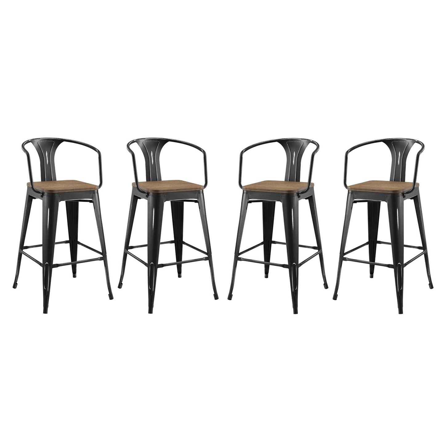 Modway Promenade Bar Stool Set of 4 | Bar Stools | Modishstore