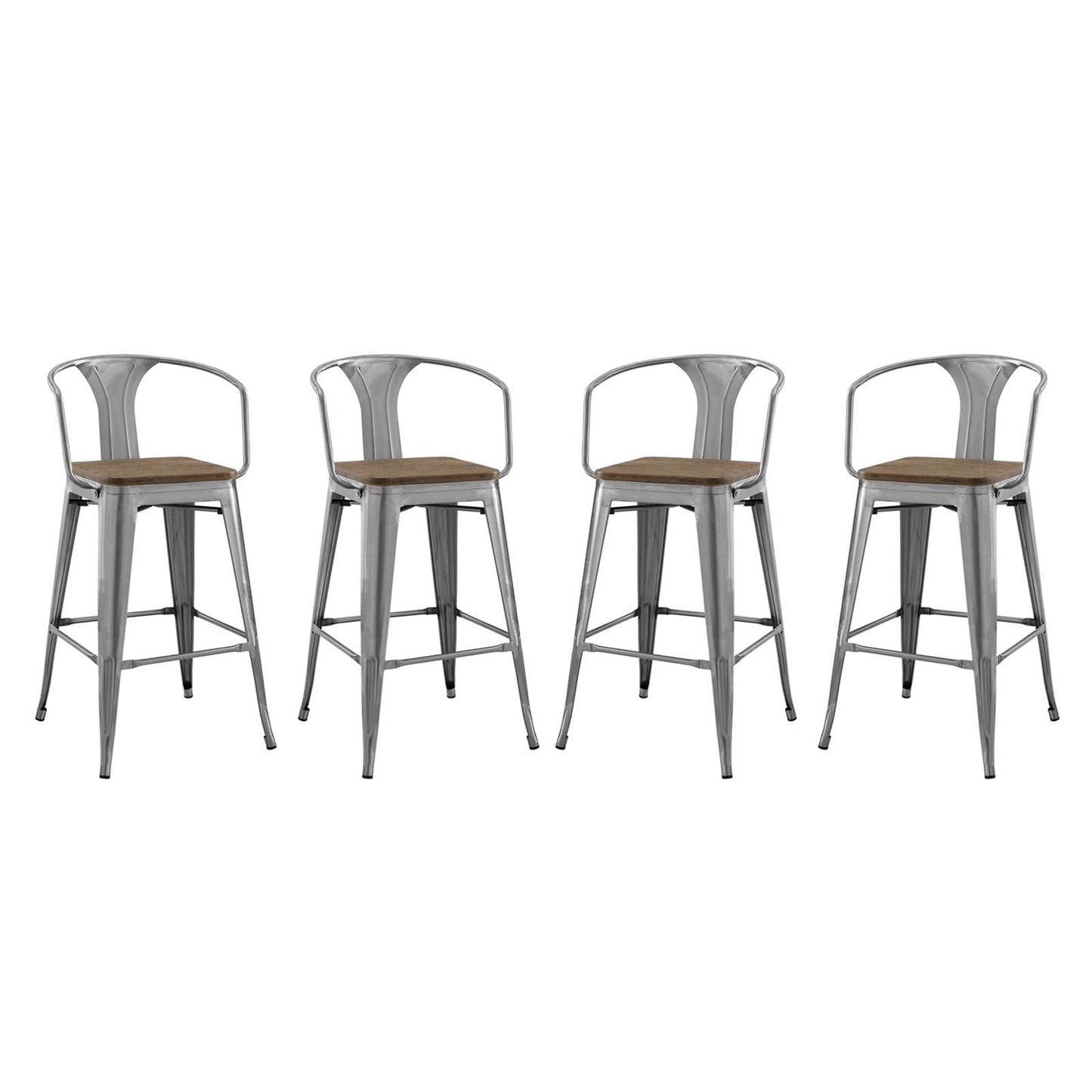 Modway Promenade Bar Stool Set of 4 | Bar Stools | Modishstore-2