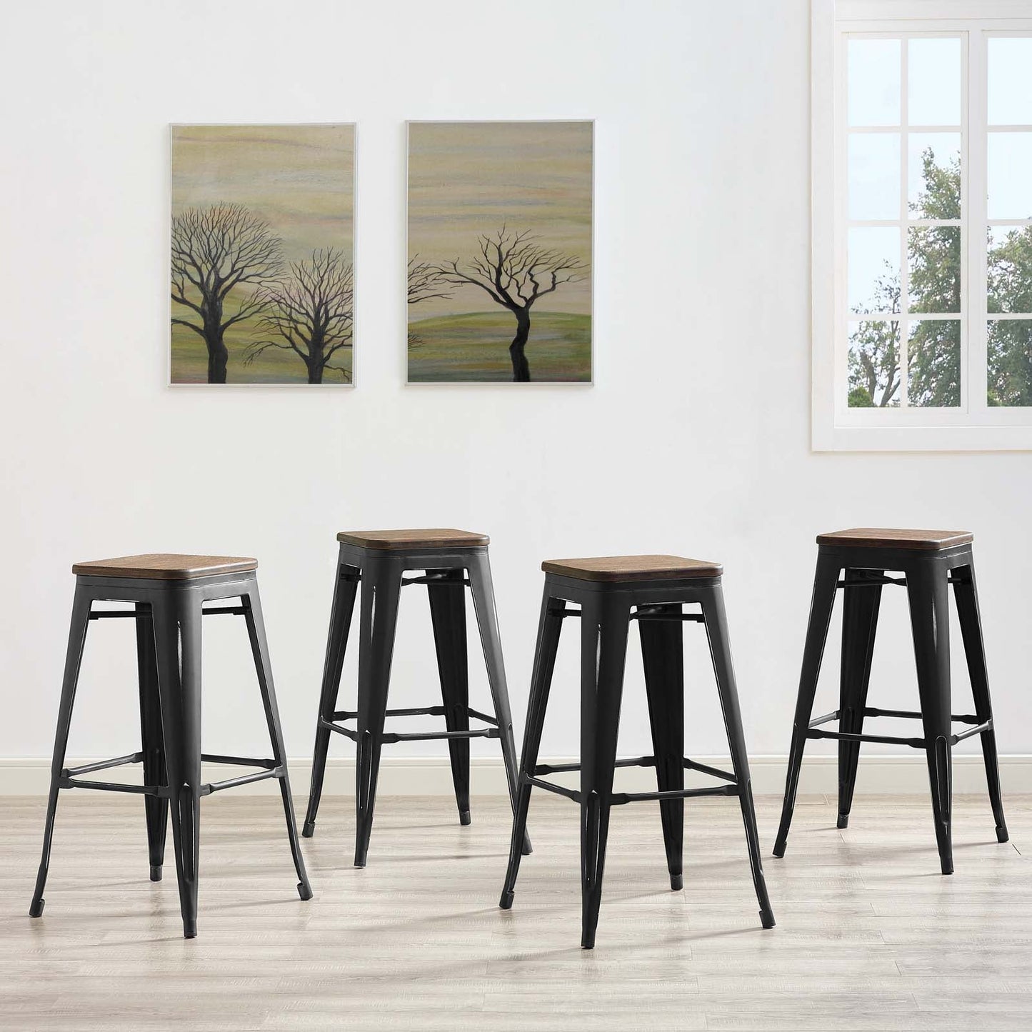 Promenade Bar Stool Set of 4 By Modway - EEI-3957 | Bar Stools | Modishstore
