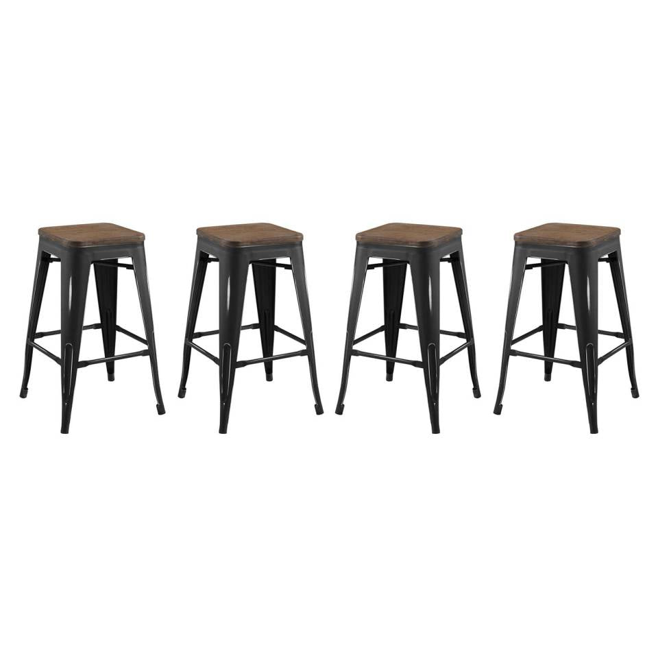 Modway Promenade Counter Stool Set of 4 | Bar Stools | Modishstore