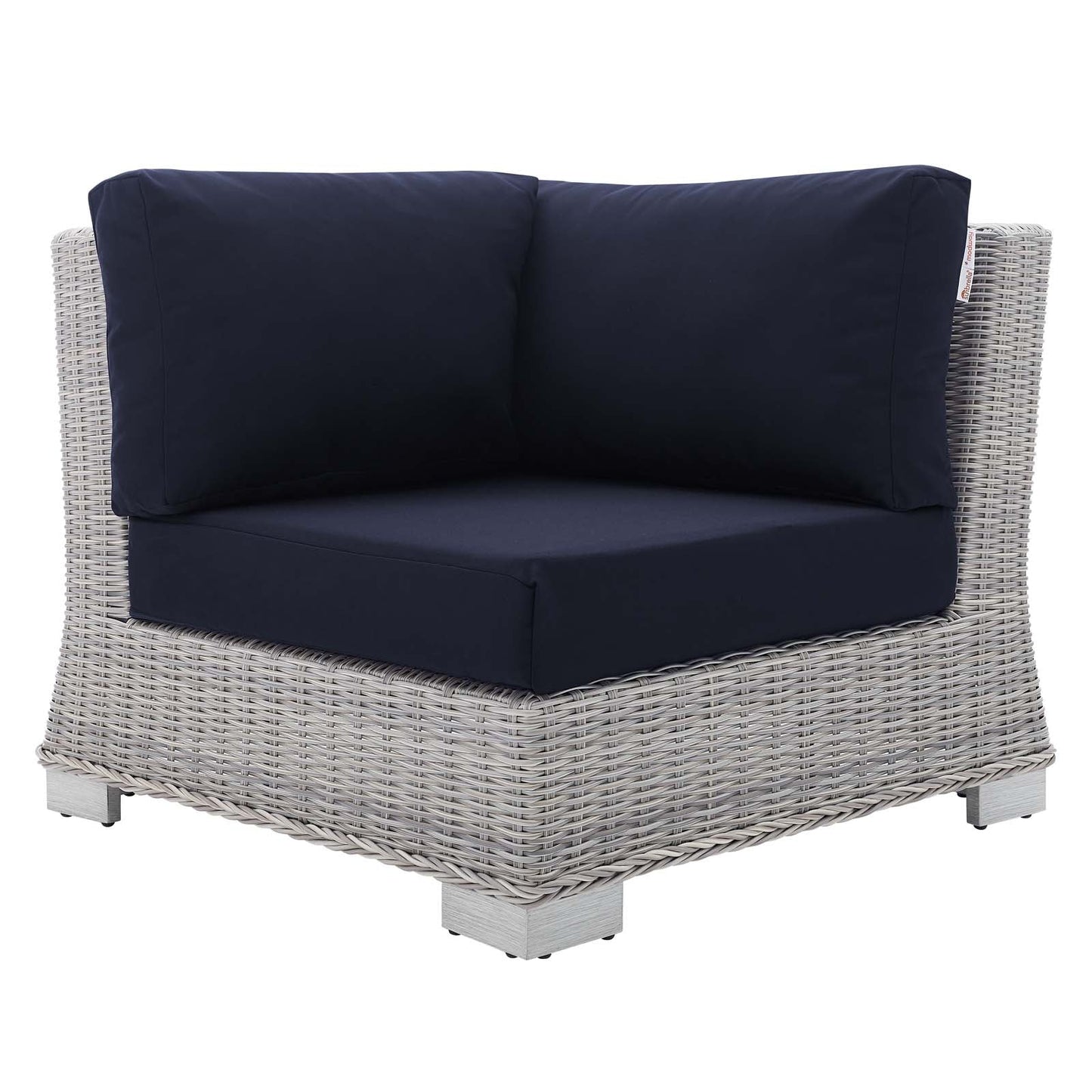 Modway Conway Sunbrella® Outdoor Patio Wicker Rattan Corner Chair | Outdoor Sofas, Loveseats & Sectionals |