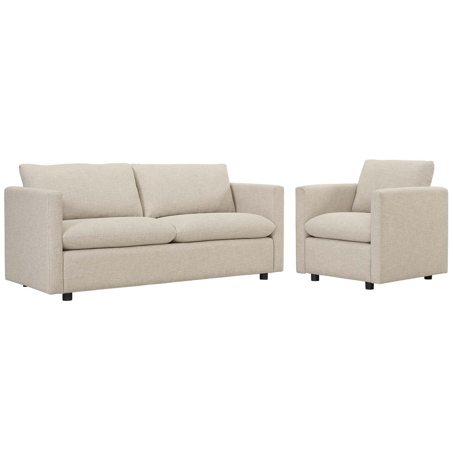Activate Upholstered Fabric Sofa and Armchair Set By Modway - EEI-4045 | Armchairs