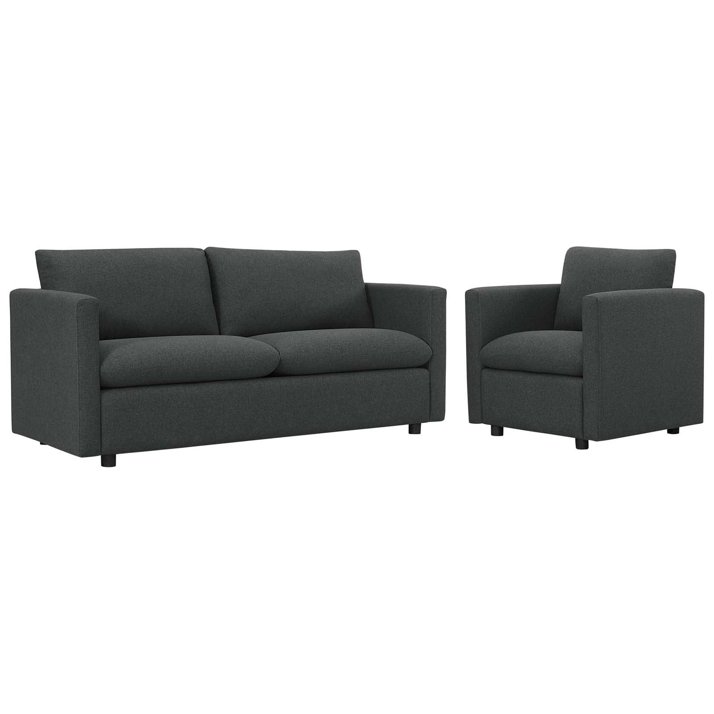 Activate Upholstered Fabric Sofa and Armchair Set By Modway - EEI-4045 | Armchairs - 2