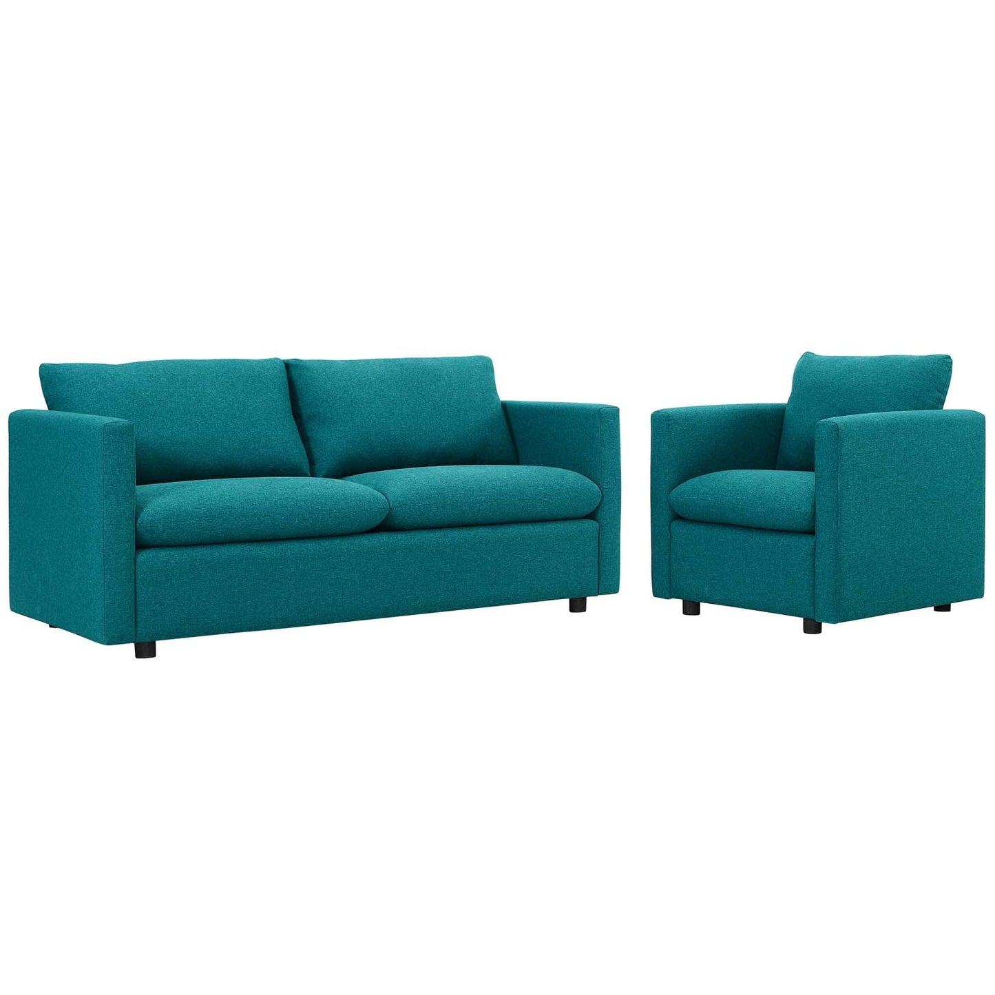 Activate Upholstered Fabric Sofa and Armchair Set By Modway - EEI-4045 | Armchairs - 3