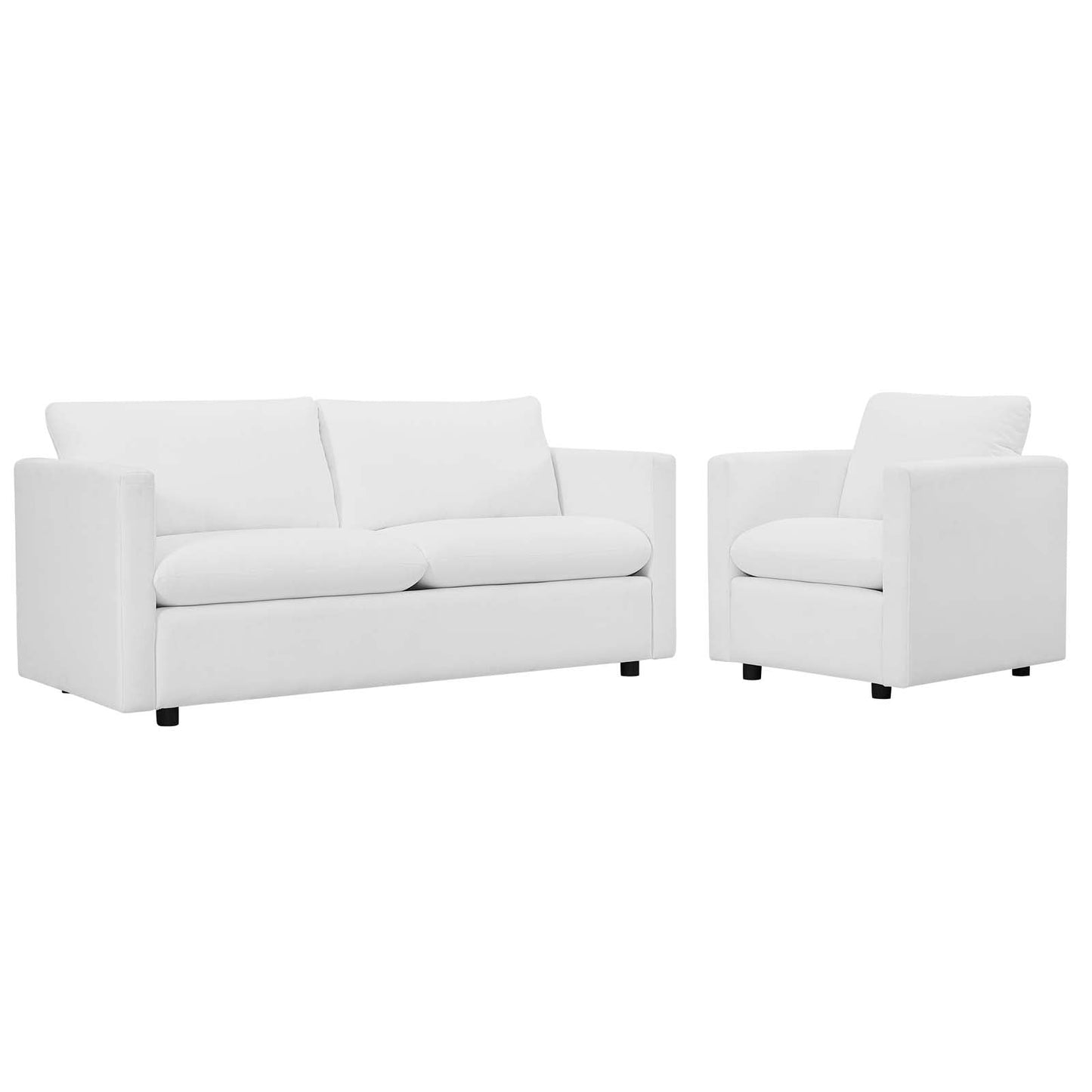 Activate Upholstered Fabric Sofa and Armchair Set By Modway - EEI-4045 | Armchairs - 4