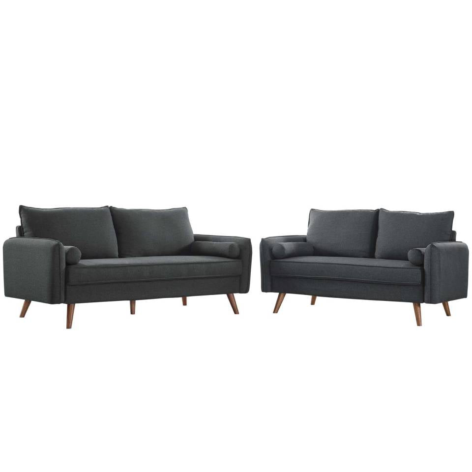 Modway Revive Upholstered Fabric Sofa and Loveseat Set | Outdoor Sofas, Loveseats & Sectionals | Modishstore-3