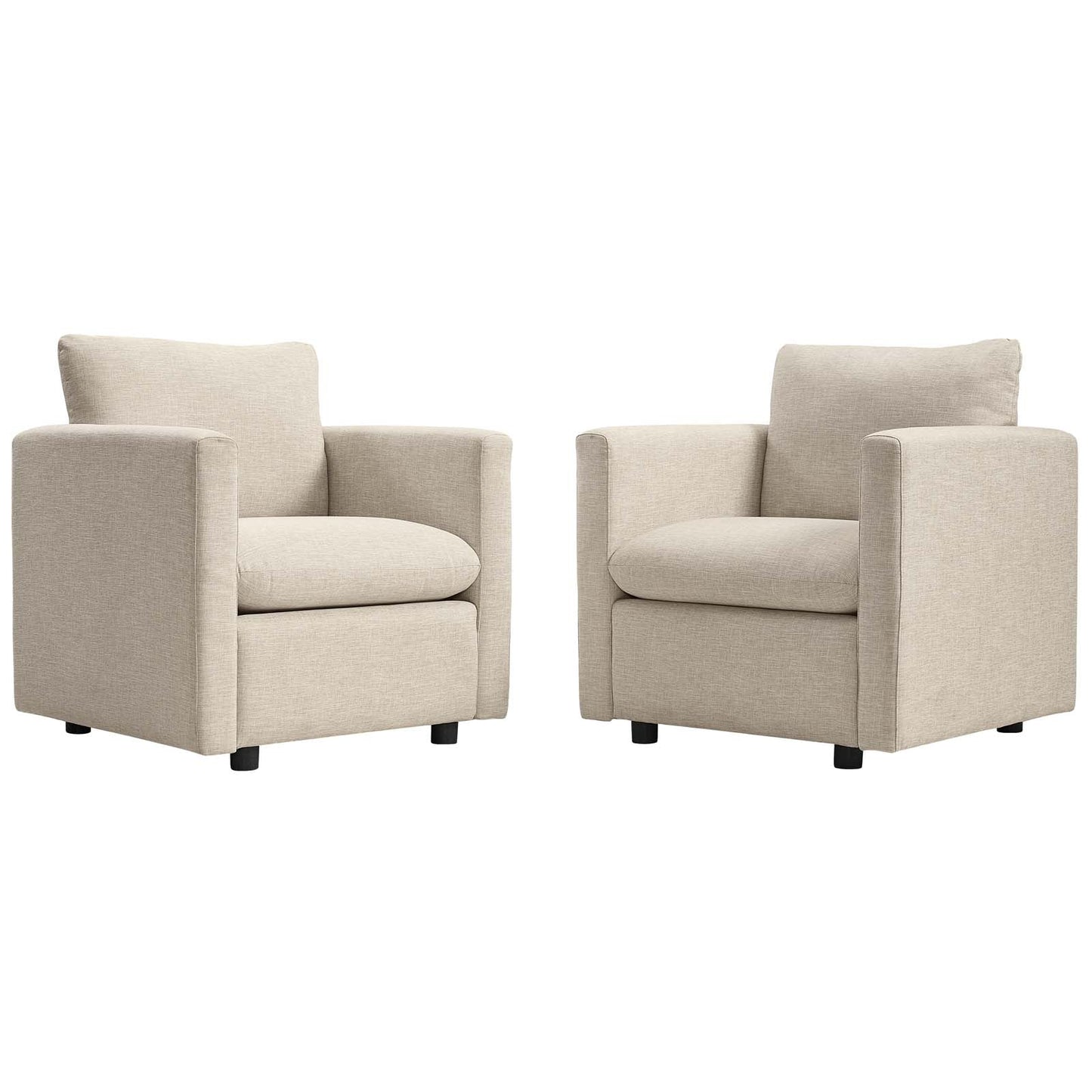 Activate Upholstered Fabric Armchair Set of 2 By Modway - EEI-4078 | Armchairs