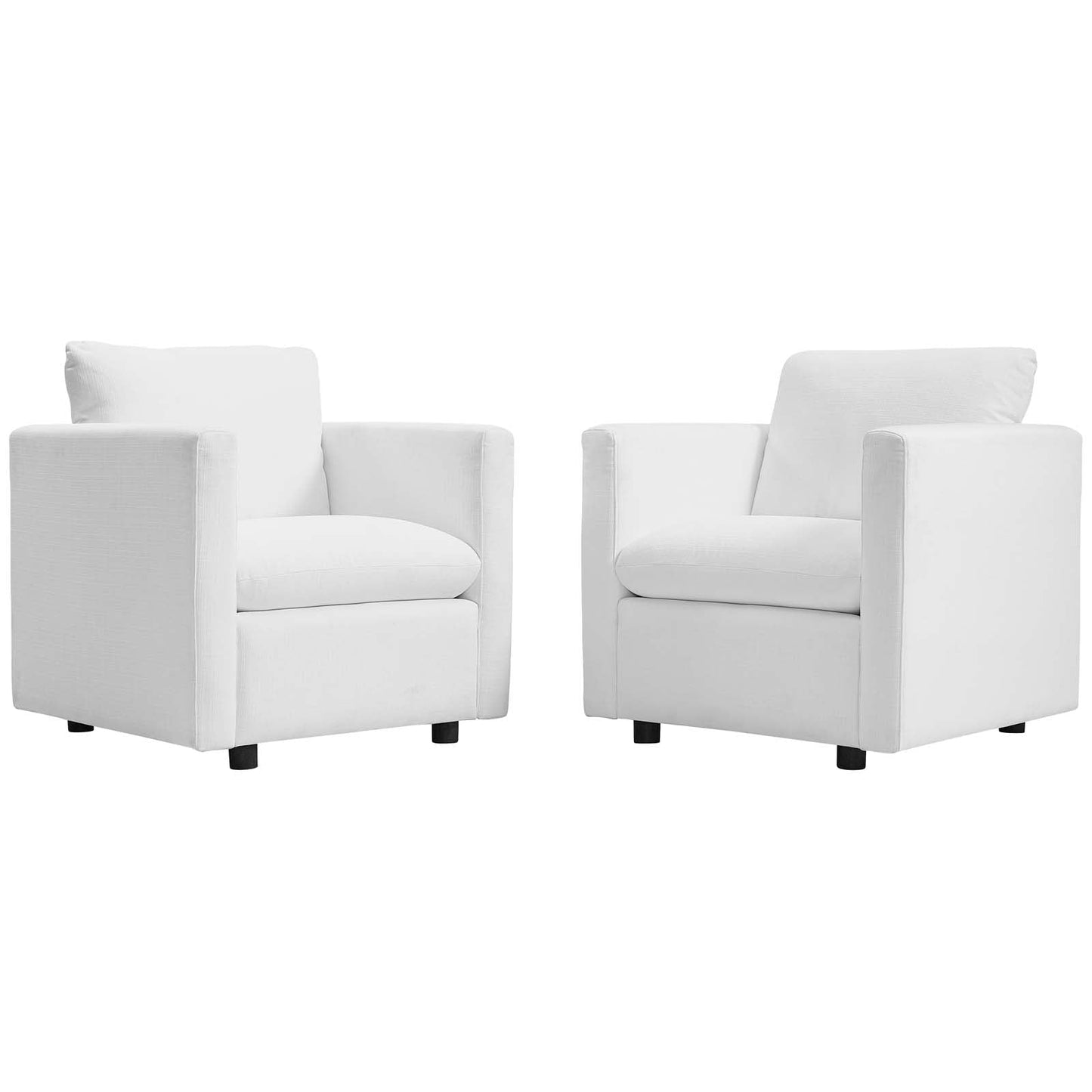 Activate Upholstered Fabric Armchair Set of 2 By Modway - EEI-4078 | Armchairs - 3