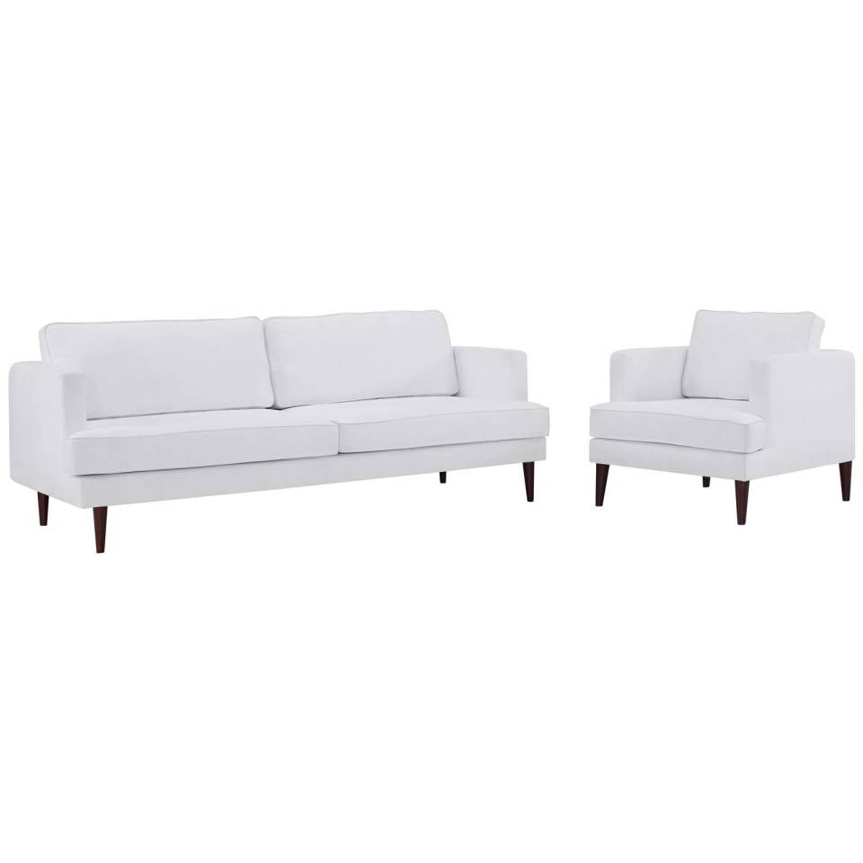 Modway Agile Upholstered Fabric Sofa and Armchair Set | Armchairs |